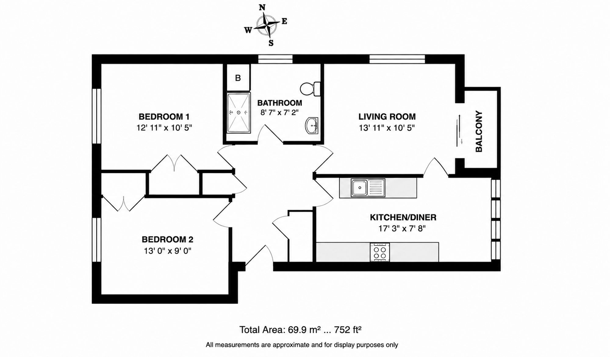4 Samuels Court Holt Road, Sheringham floorplan