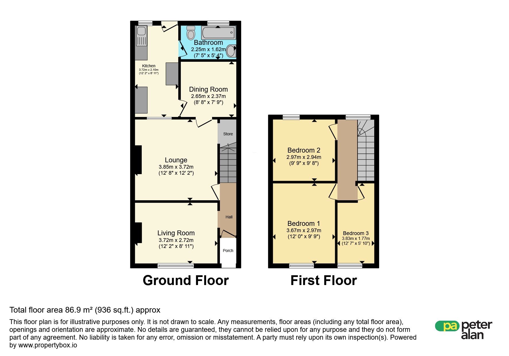98, Coedpenmaen Road, Pontypridd floorplan