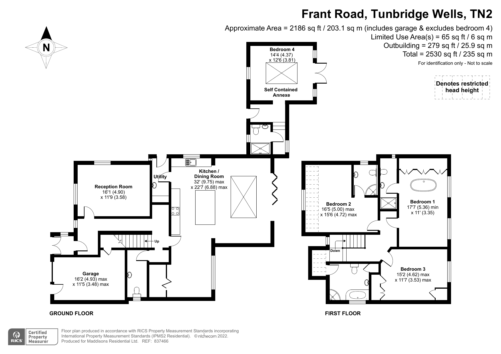 Frant Road, Tunbridge Wells, Kent TN2, 4 bedroom detached house for