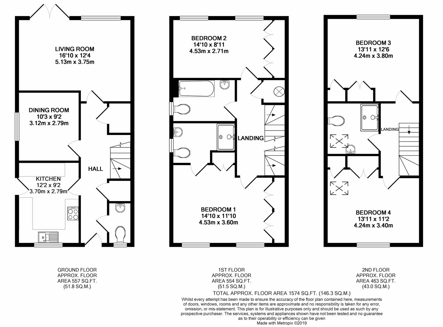 4 Bedrooms Town house for sale in Rickmansworth Road, Watford WD18