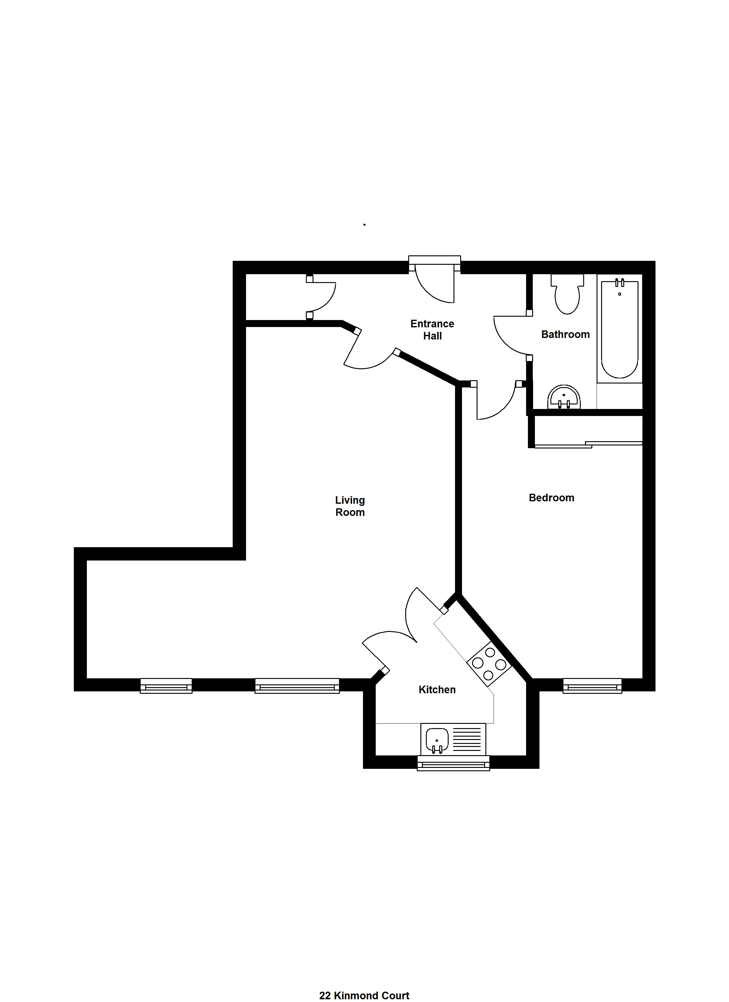 22, Kinmond Court, 1-35 Kenilworth Street, Leamington Spa floorplan