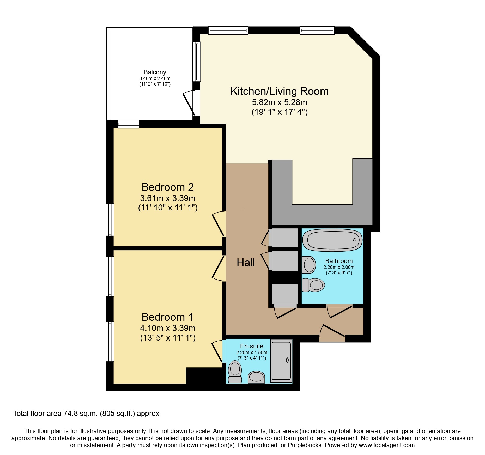 1002/Copeland Court, 3 Knights Road, London floorplan