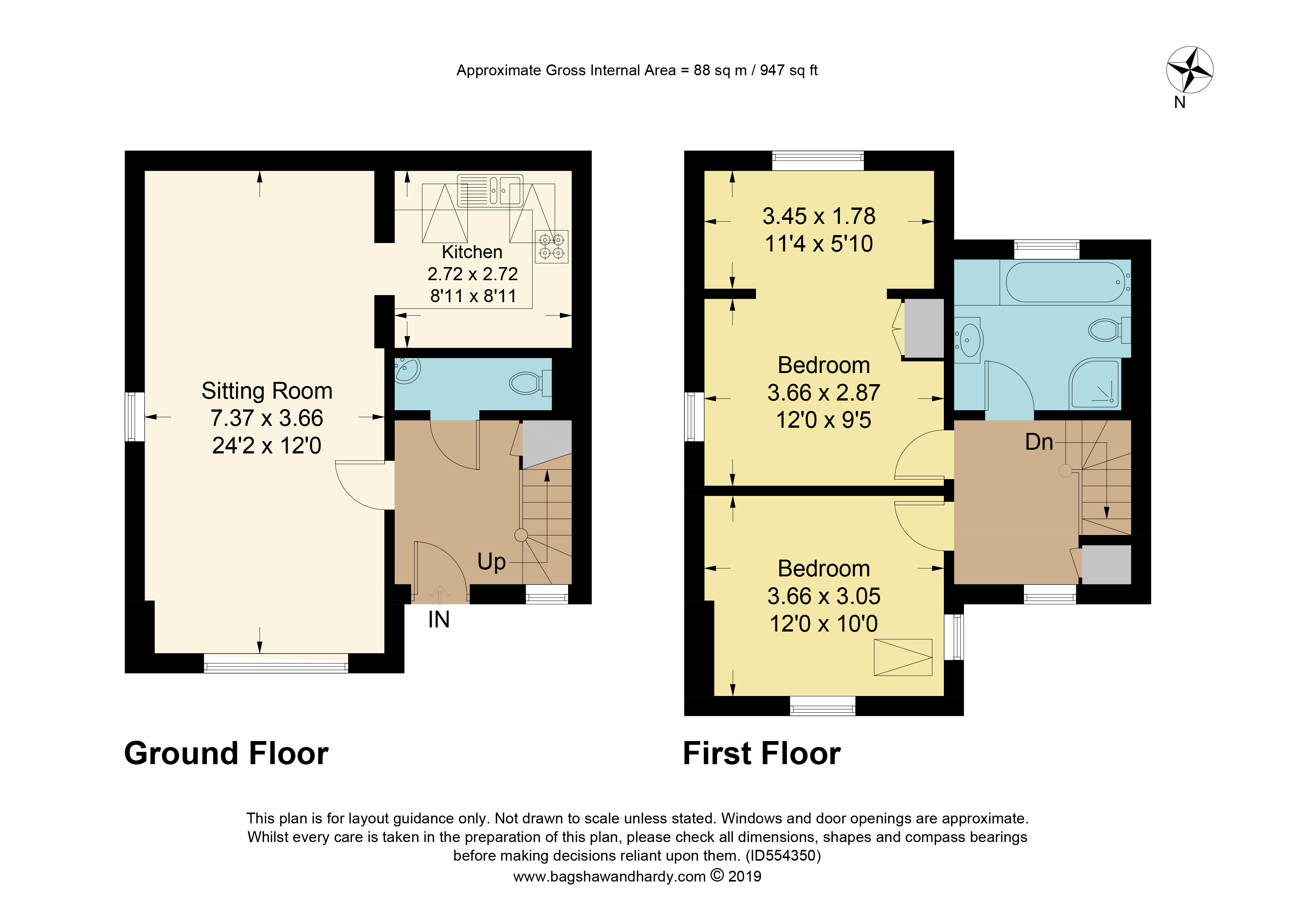 2 Bedrooms End terrace house for sale in Lonsdale Place, Dorking, Surrey RH4