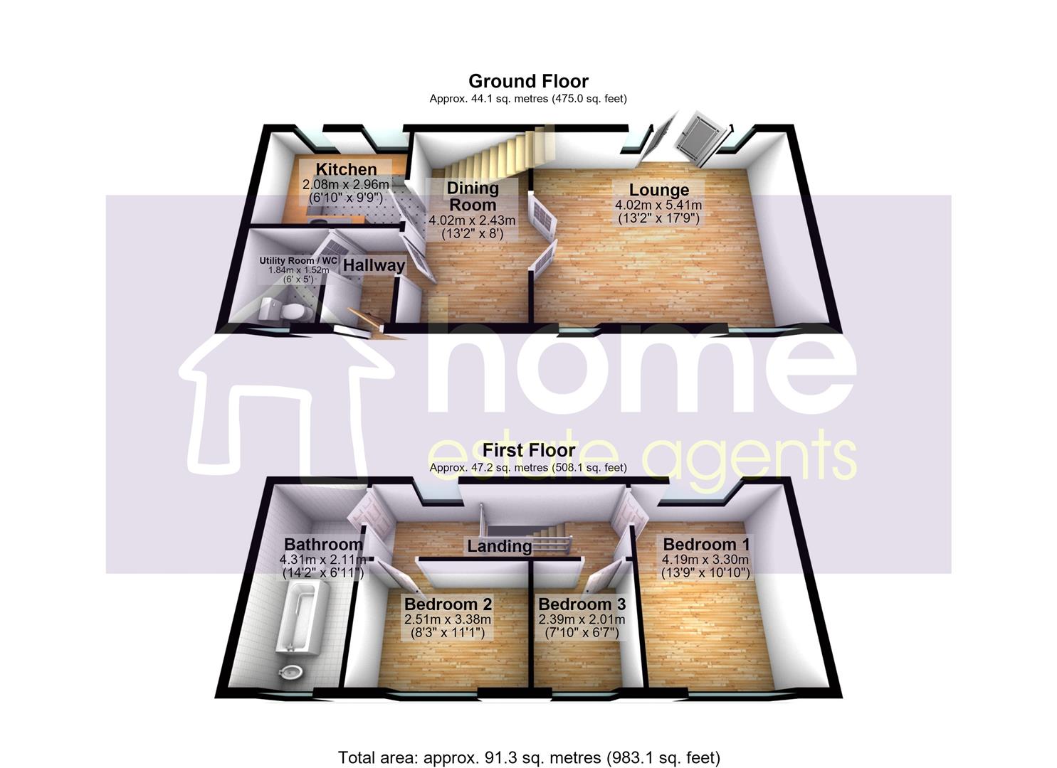 Mottram Moor, Hyde floorplan
