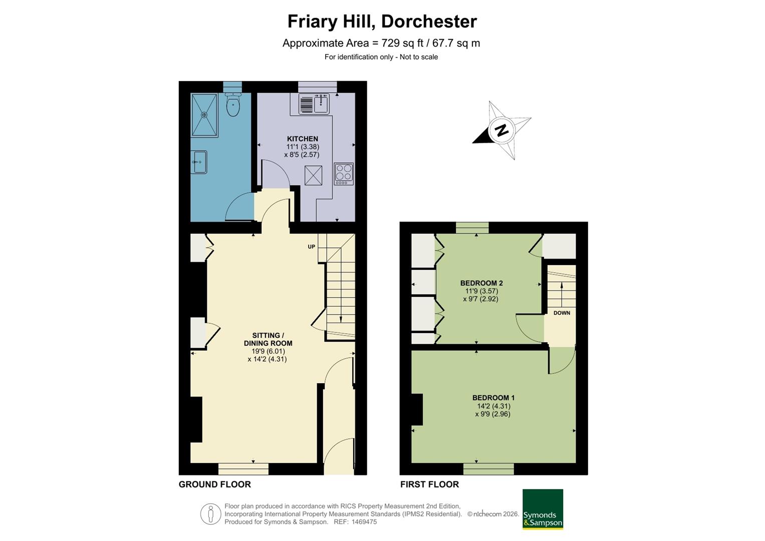 2, Friary Hill, Dorchester floorplan
