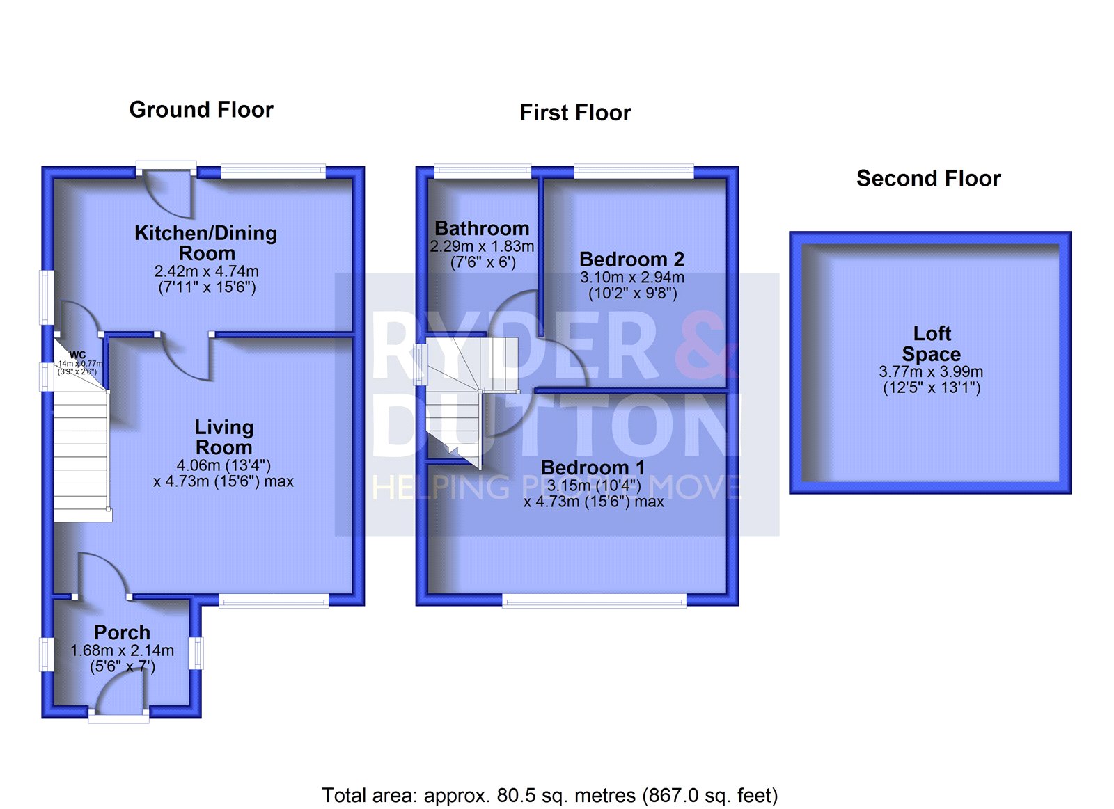 61, Brushes Road, Greater Manchester floorplan