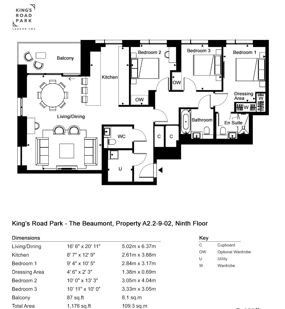 Sands End Lane, London SW6, 3 bedroom flat for sale 63996136