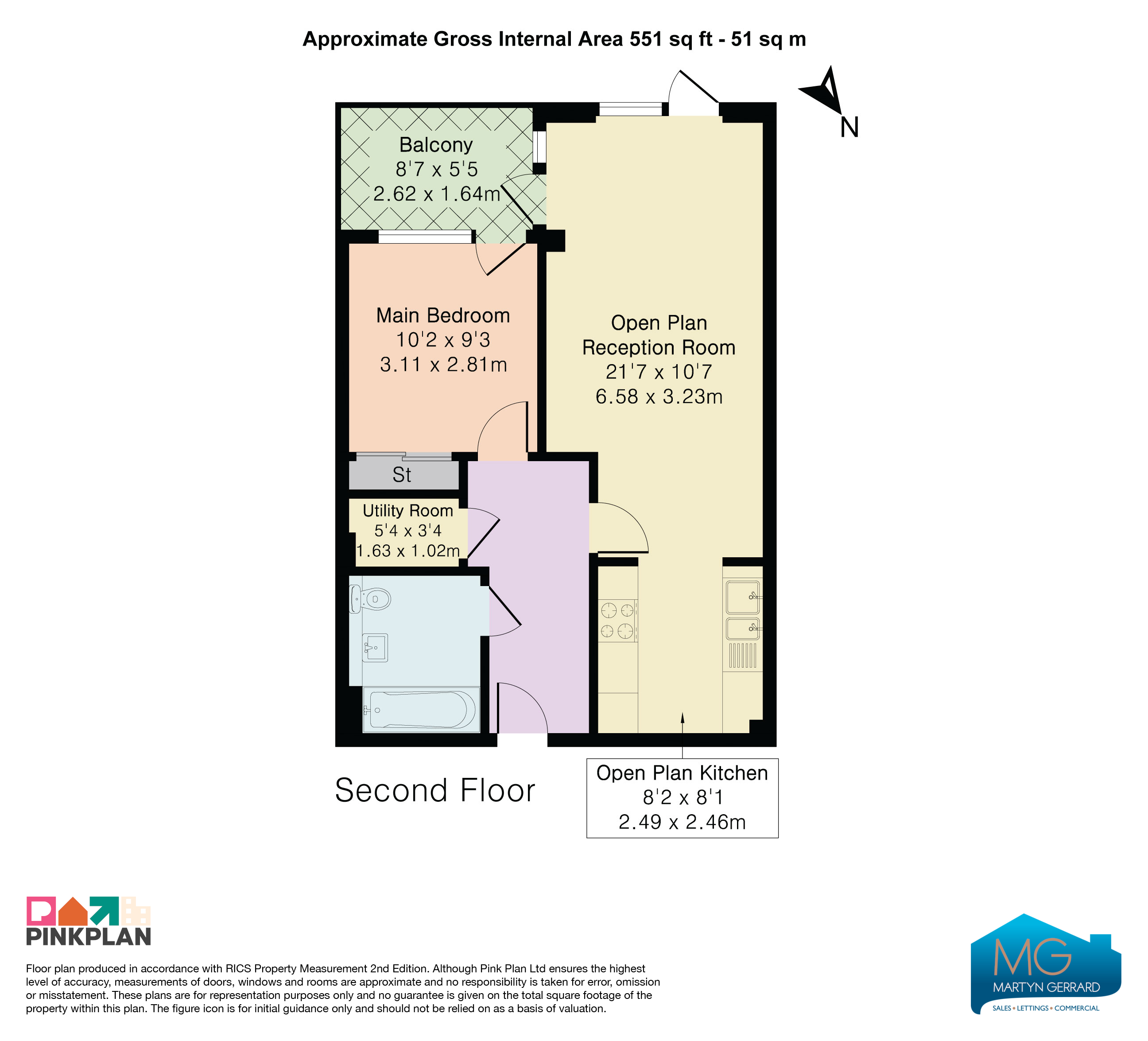 Flat 16, Stanhope House, 6, Quayle Crescent, London floorplan