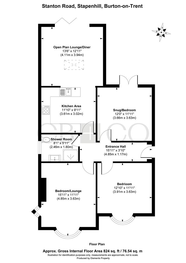 73, Stanton Road, Burton-On-Trent floorplan