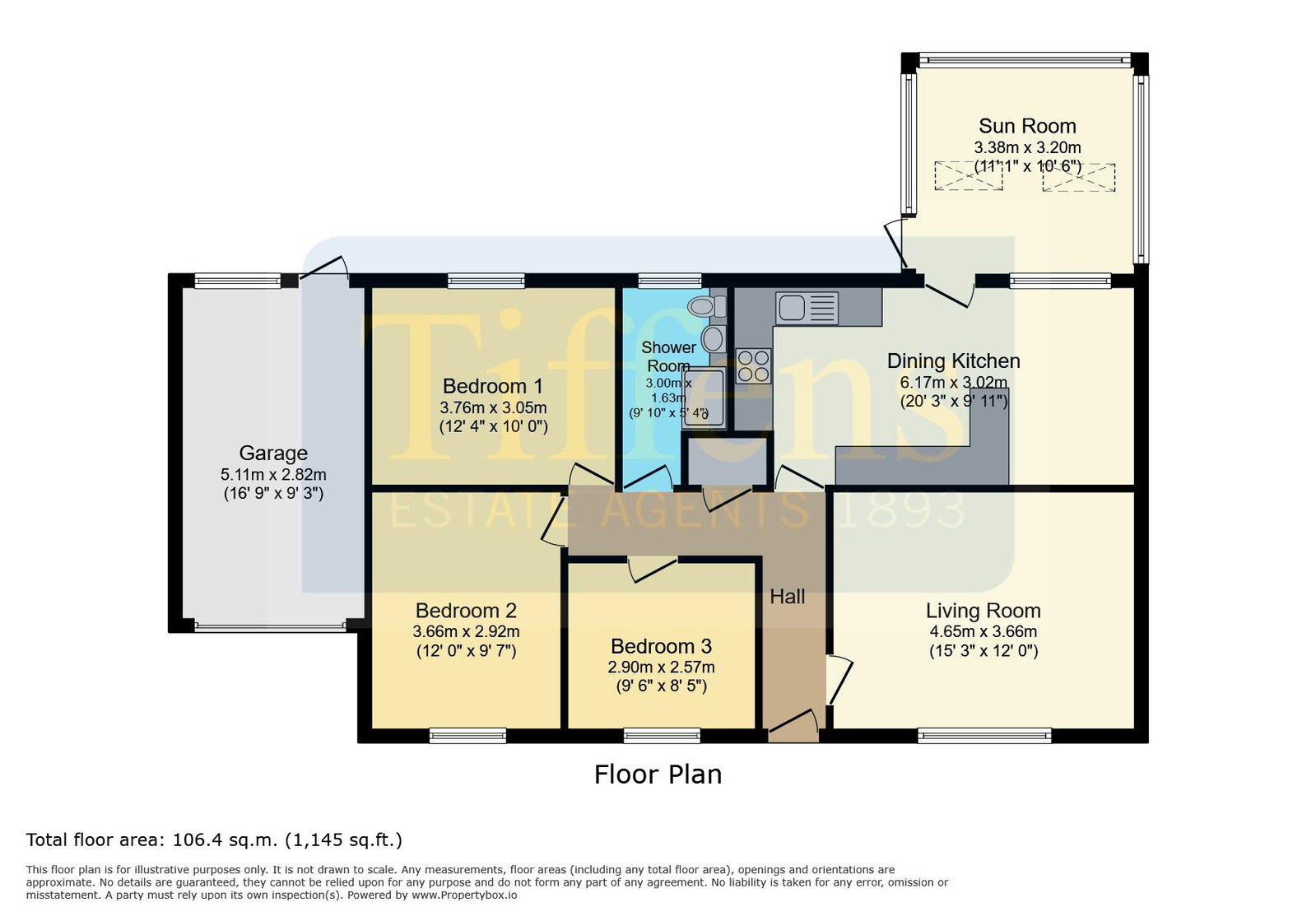 1, Rose Bank Close, Carlisle floorplan