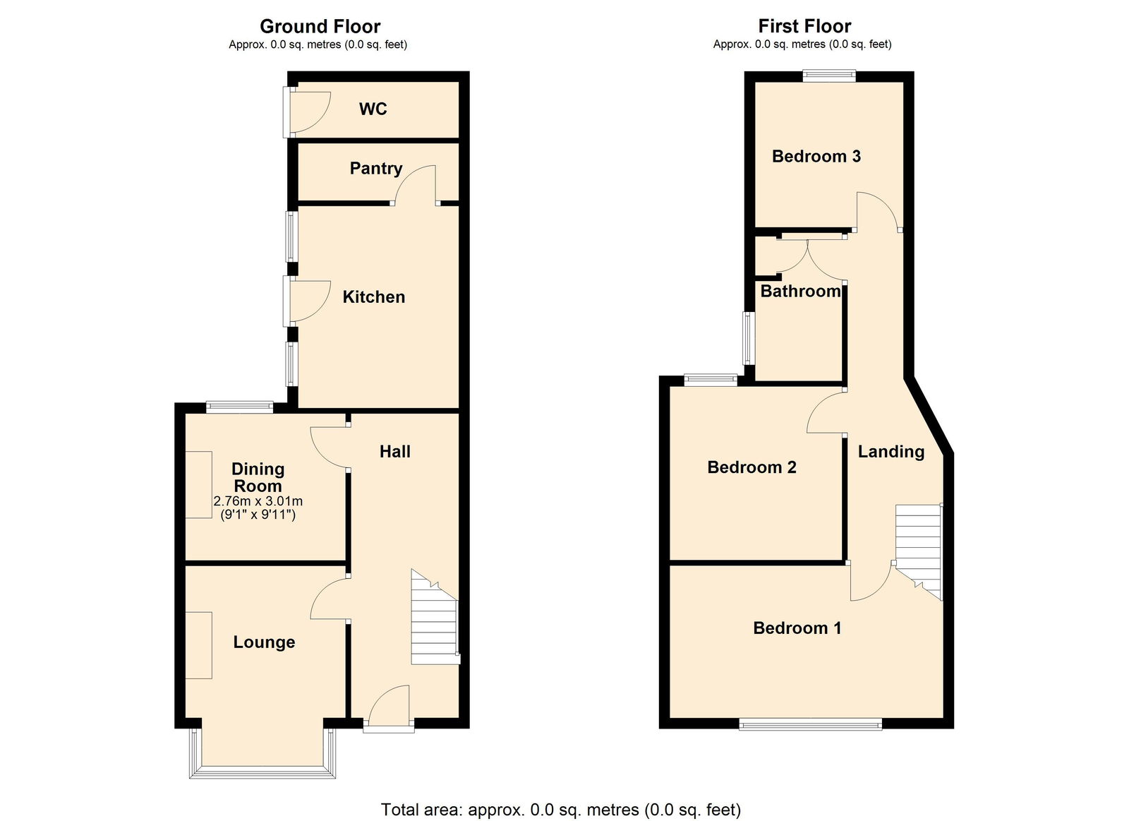 410, Burton Road, Swadlincote floorplan