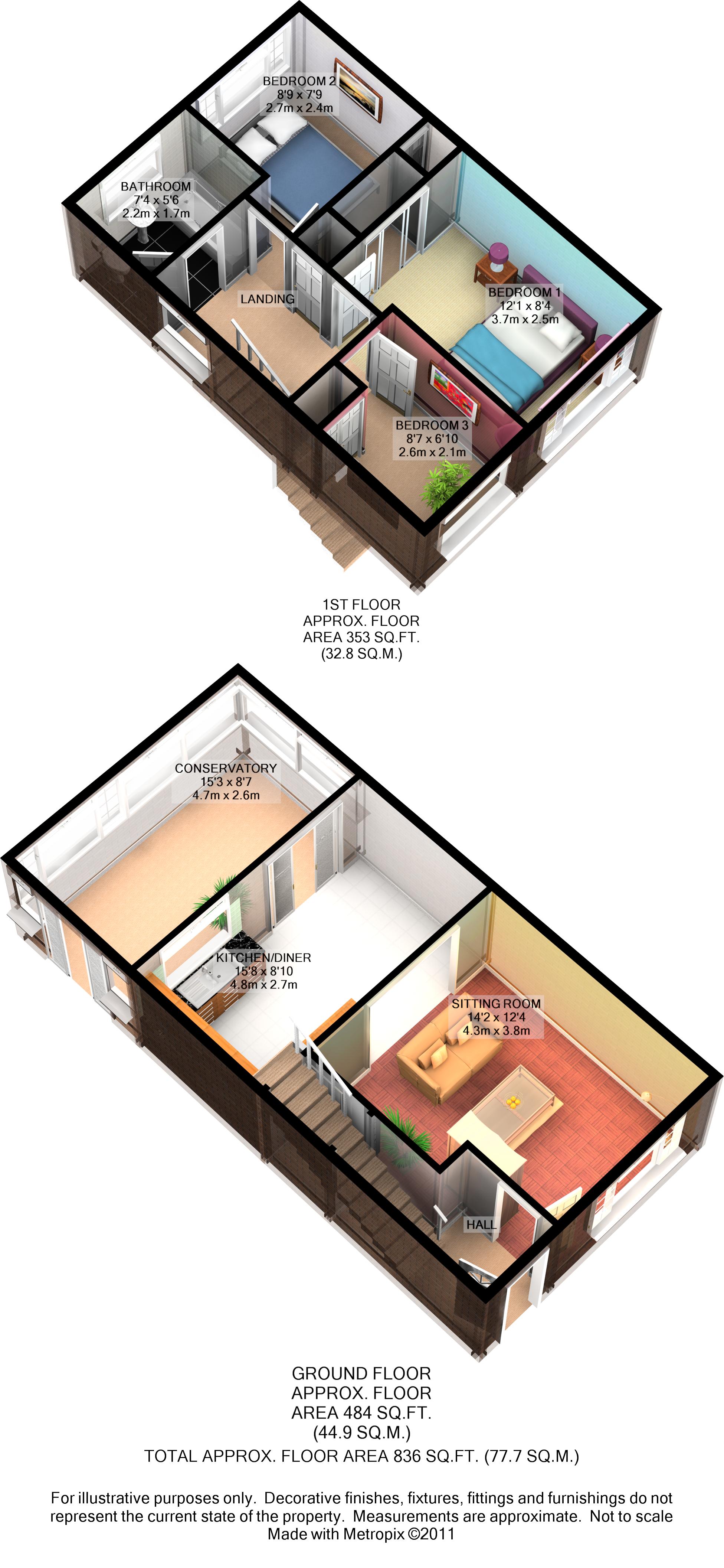 7 Shandys Close, Horsham floorplan