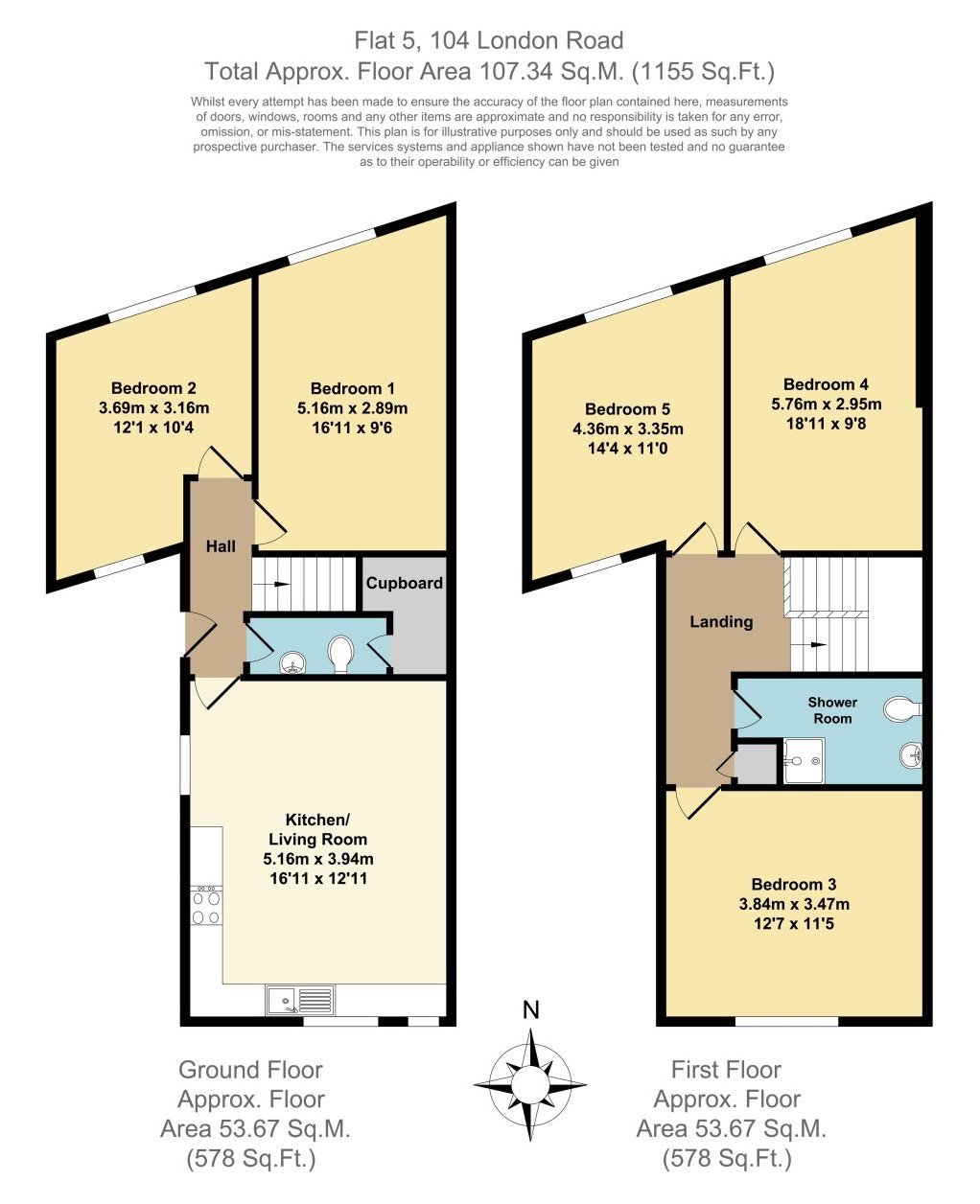 5 Bedrooms Flat to rent in London Road, Headington, Oxford OX3