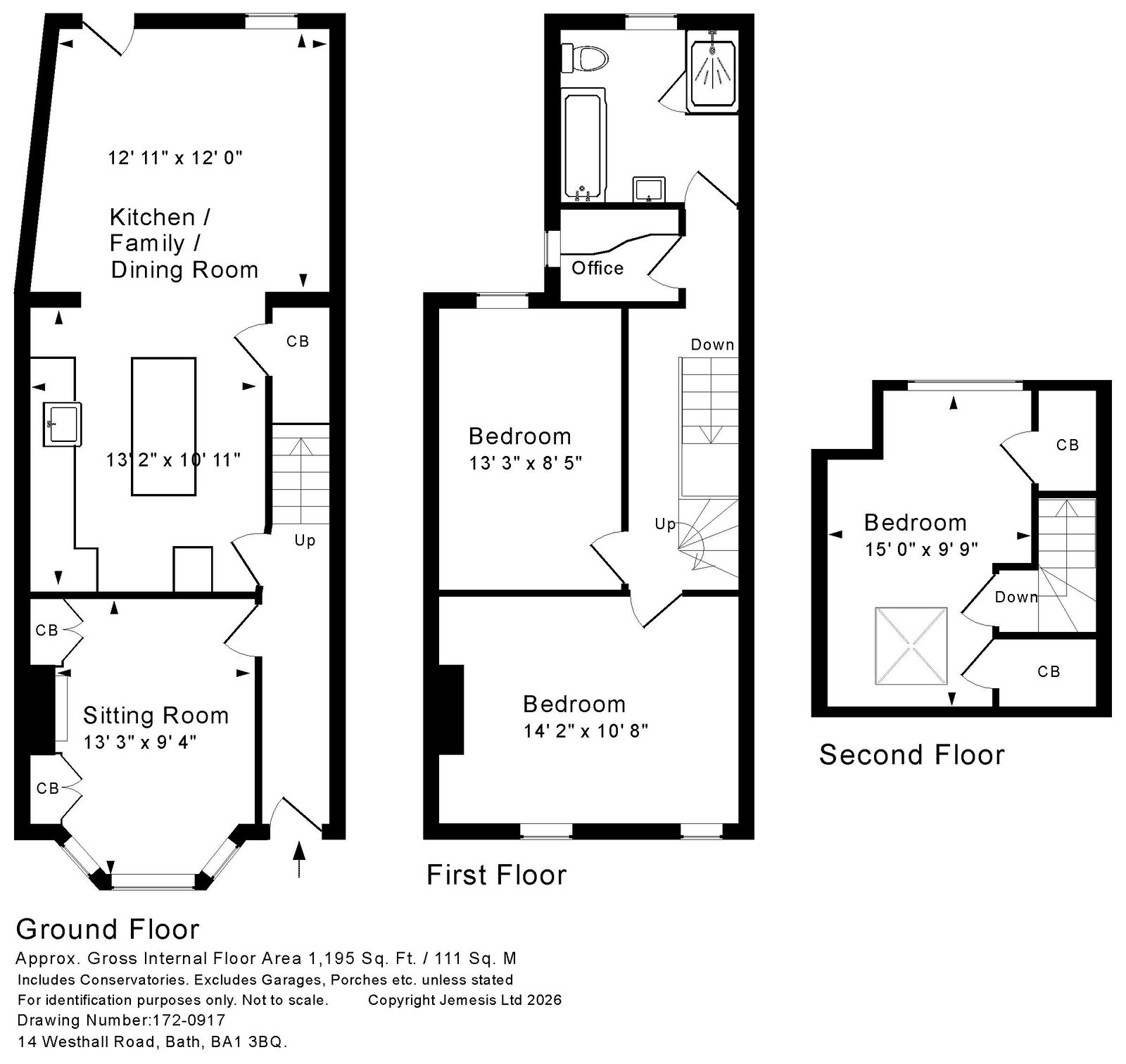 14, Westhall Road, Bath floorplan