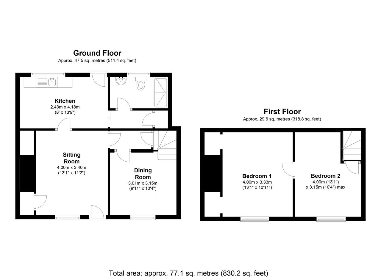 2 Bedrooms Semi-detached house for sale in Wilstead Road, Elstow, Bedford MK42