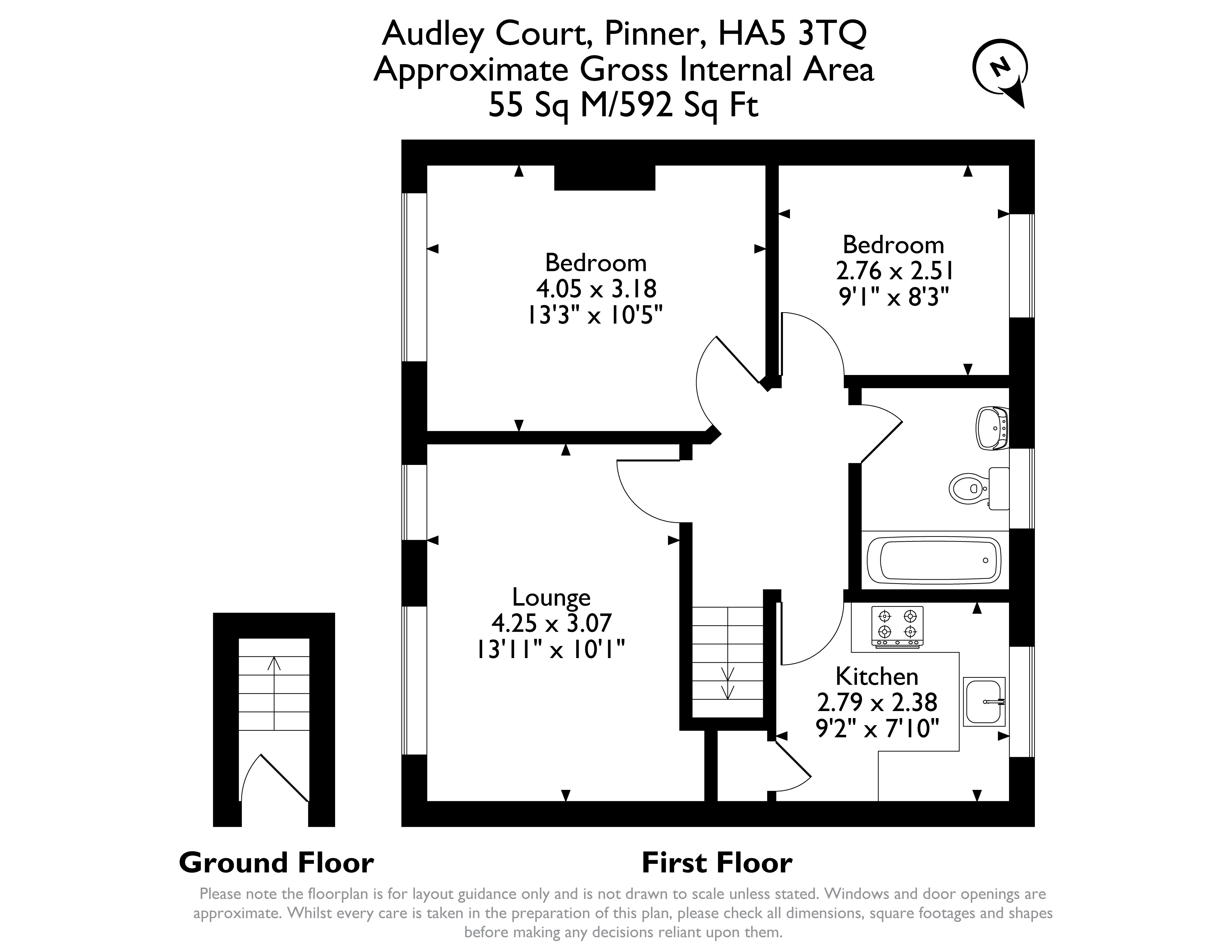 8, Audley Court, Pinner floorplan