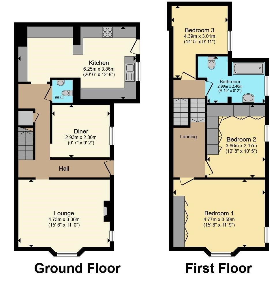 122, Avenue Road, Torquay floorplan