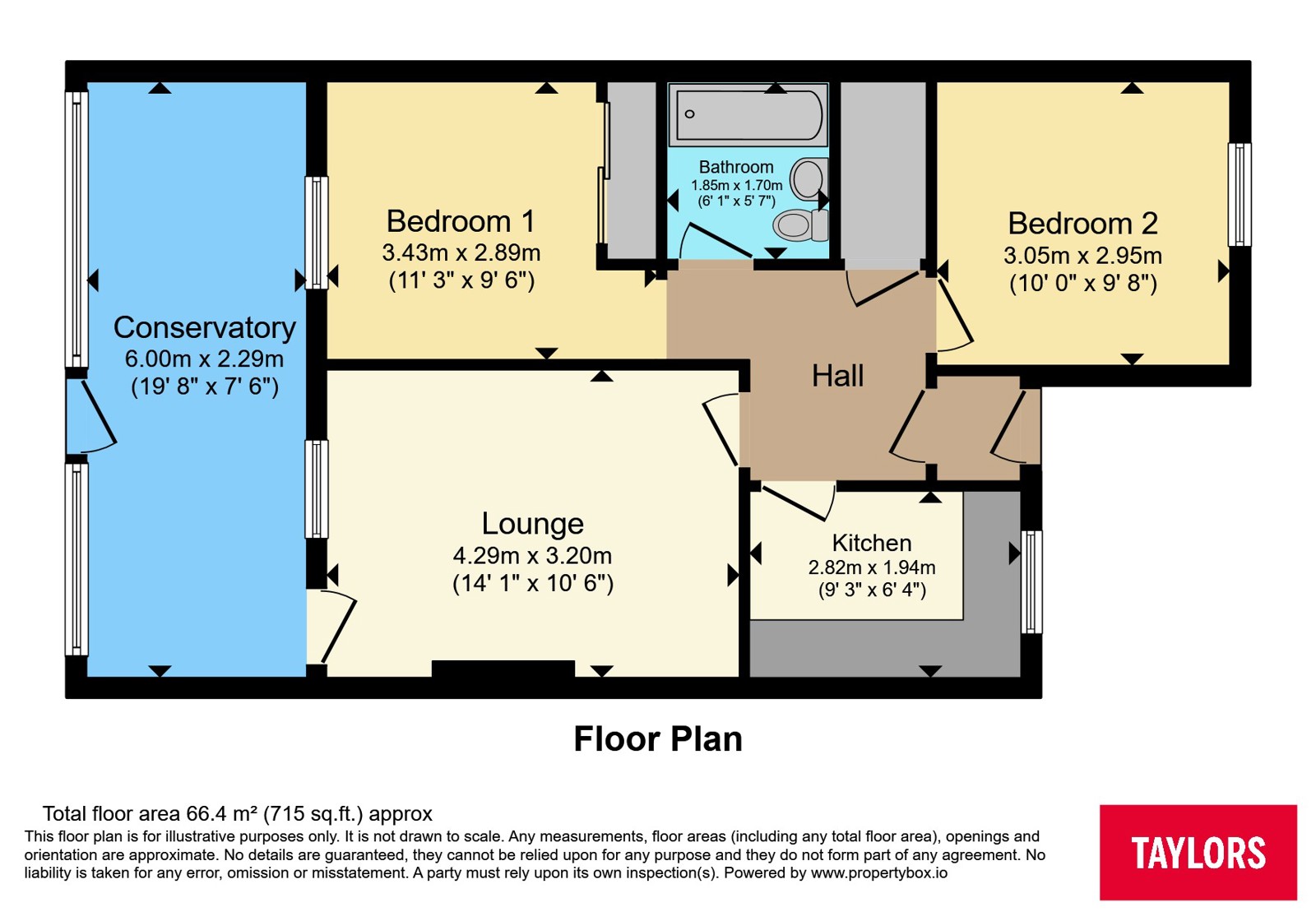 16, Colston Close, Bristol floorplan