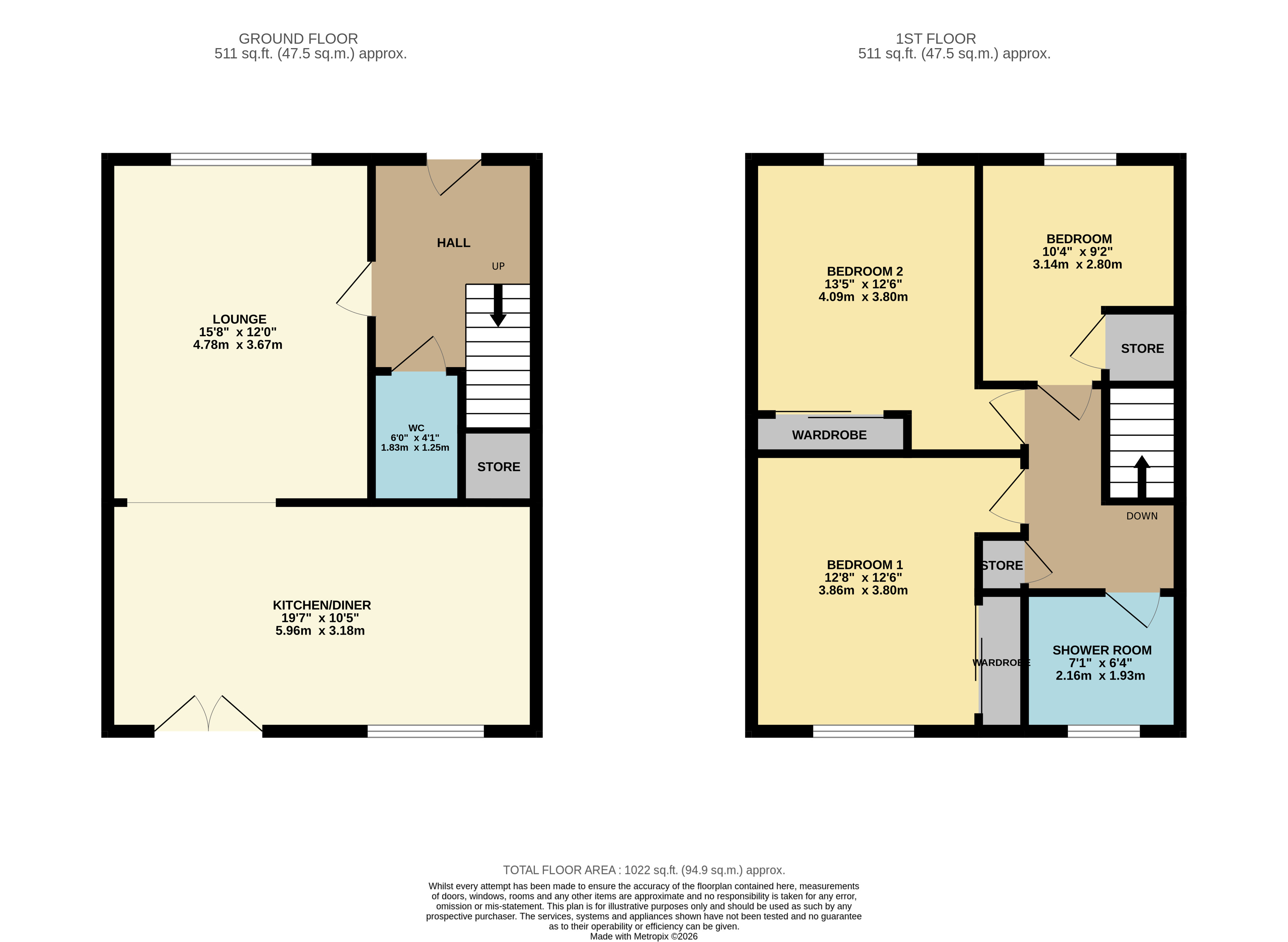 St. Columba Drive, Glasgow floorplan