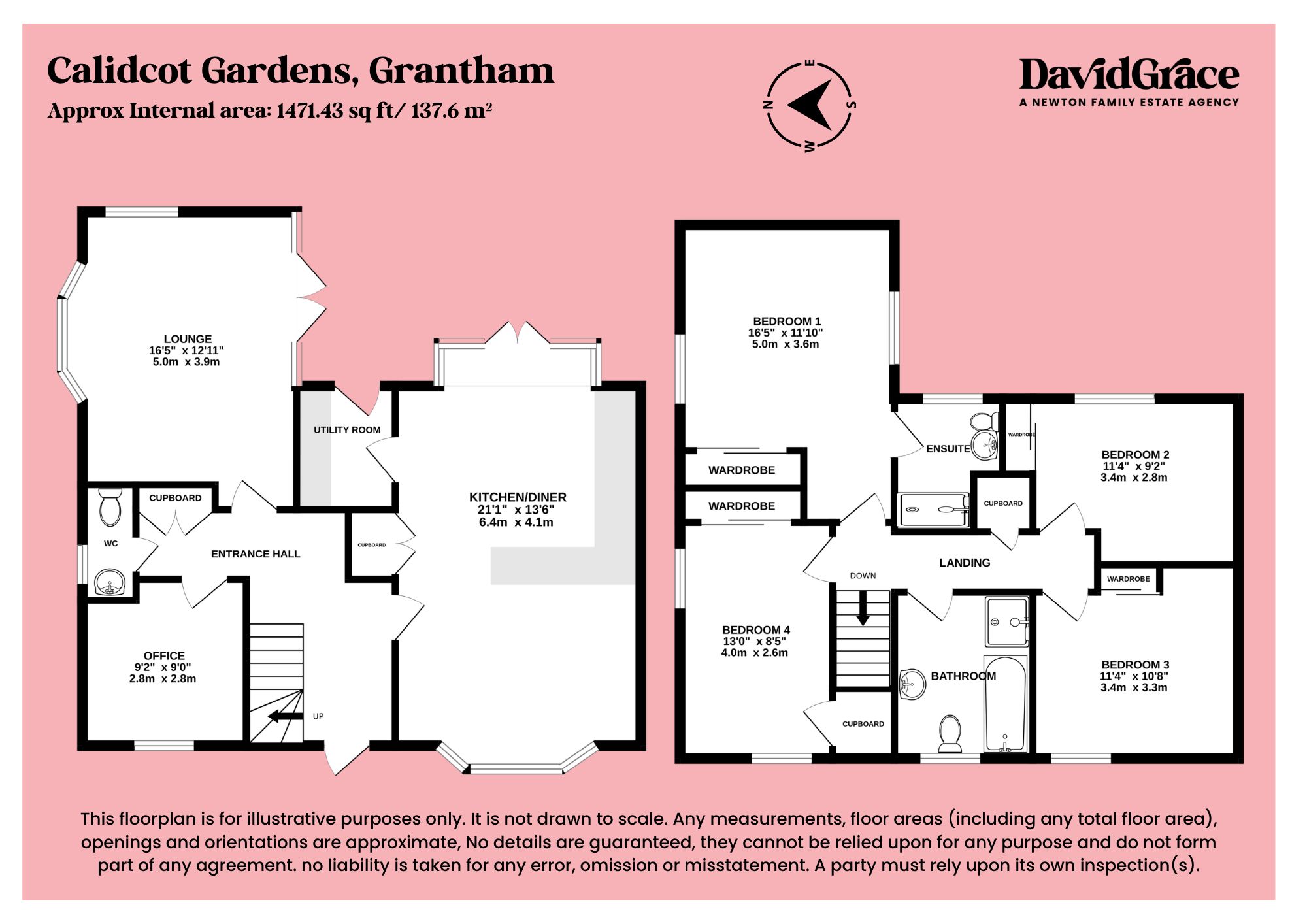 6 Caldicot Gardens, Grantham floorplan