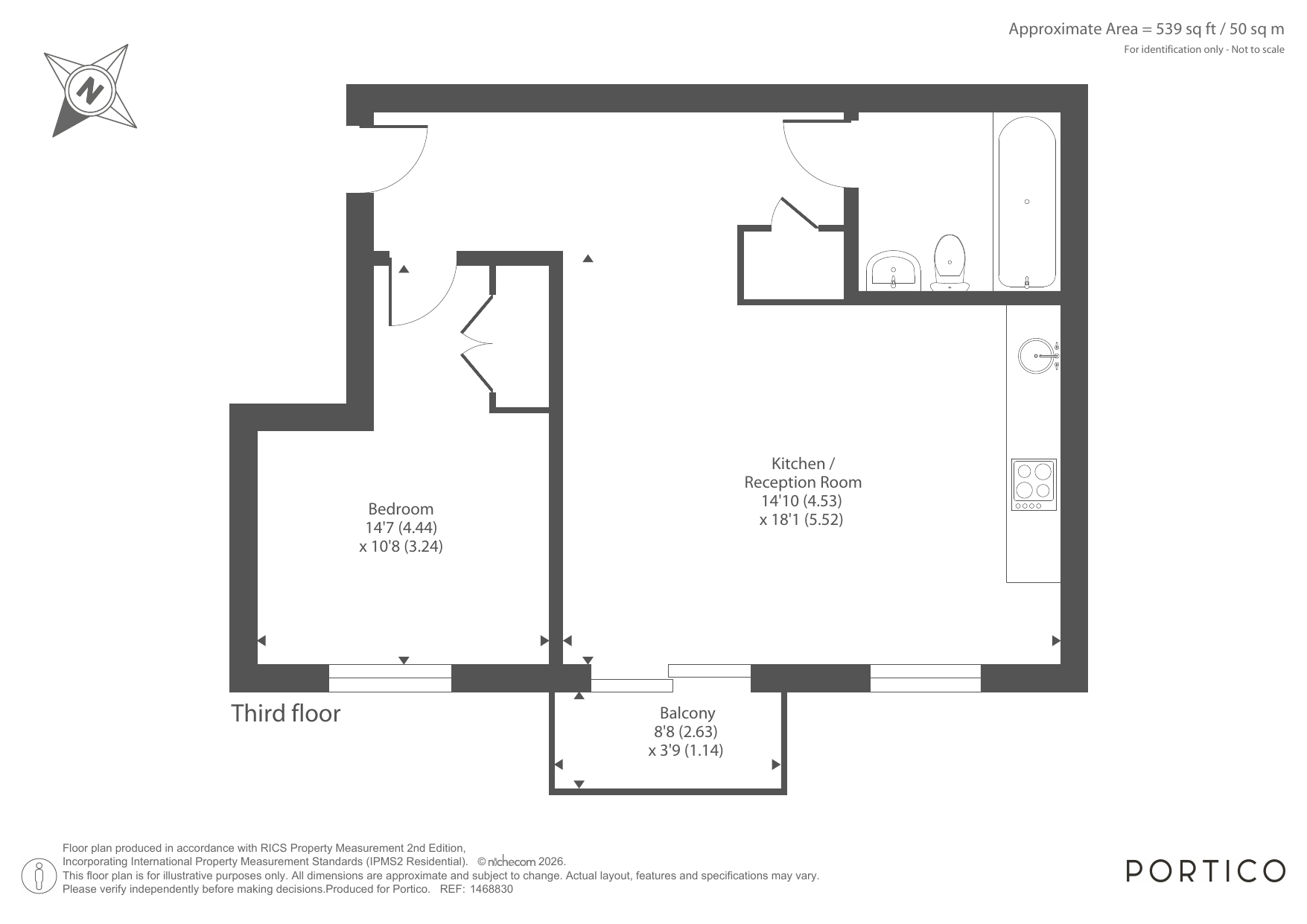 Apartment 17, 5, Tiltman Place N7, London floorplan