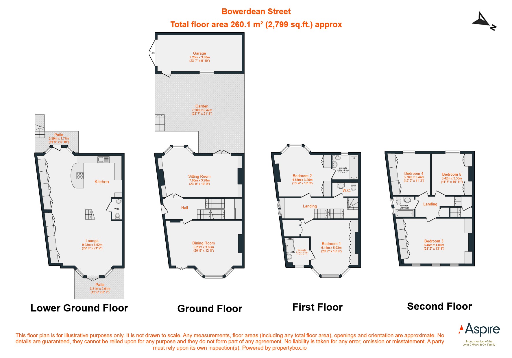 52, Bowerdean Street, London floorplan