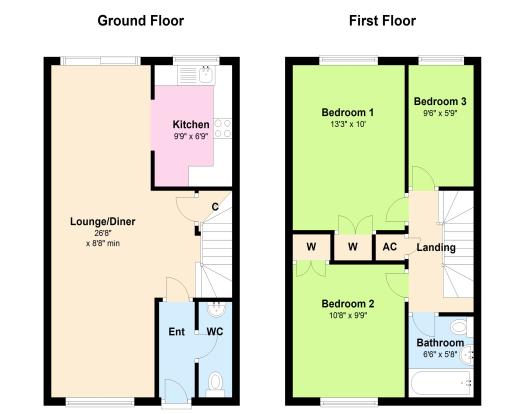 3 Bedrooms Terraced house to rent in Chiltern Gardens, Leighton Buzzard LU7