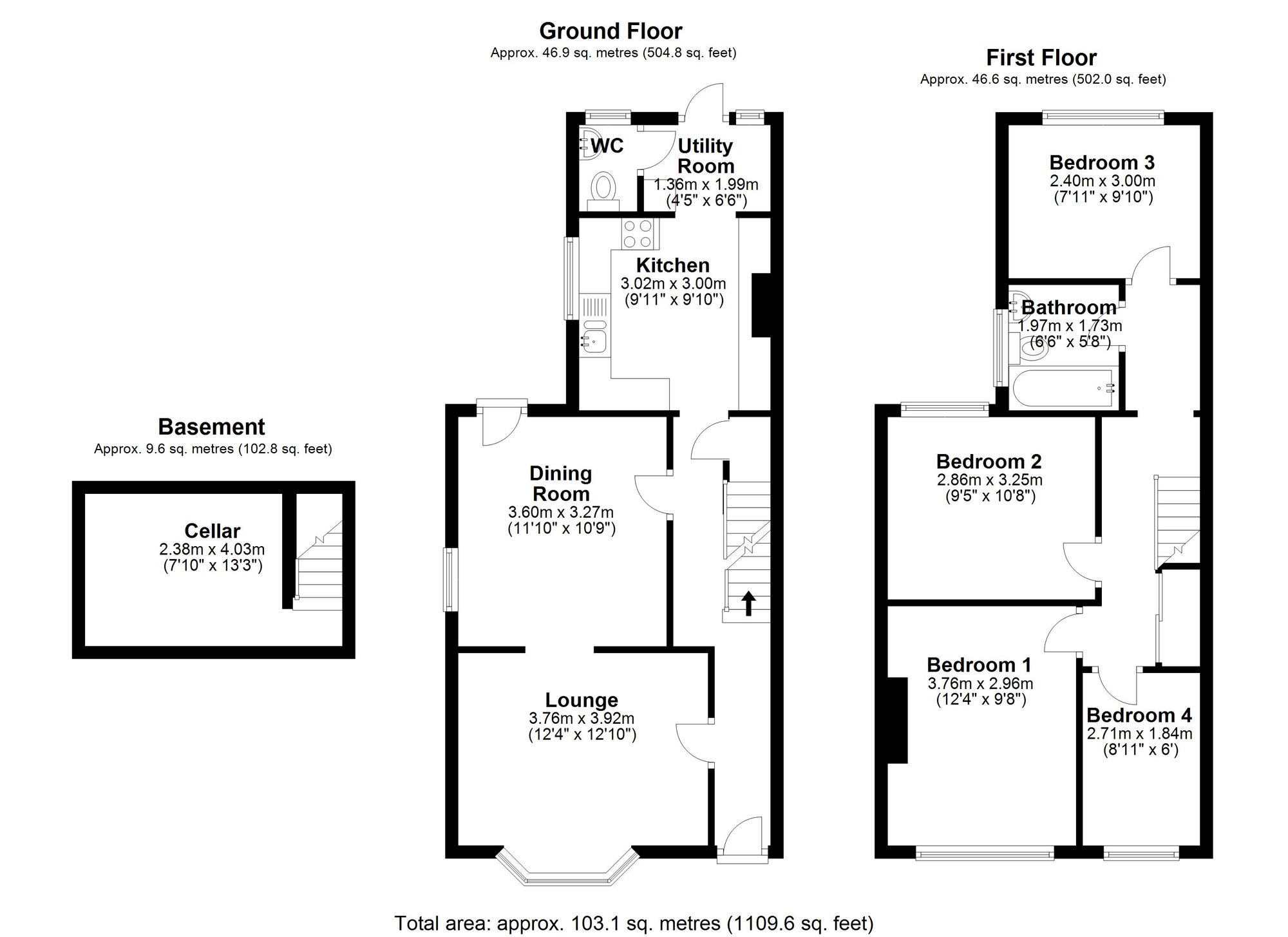72 Melbourn Road, Royston floorplan