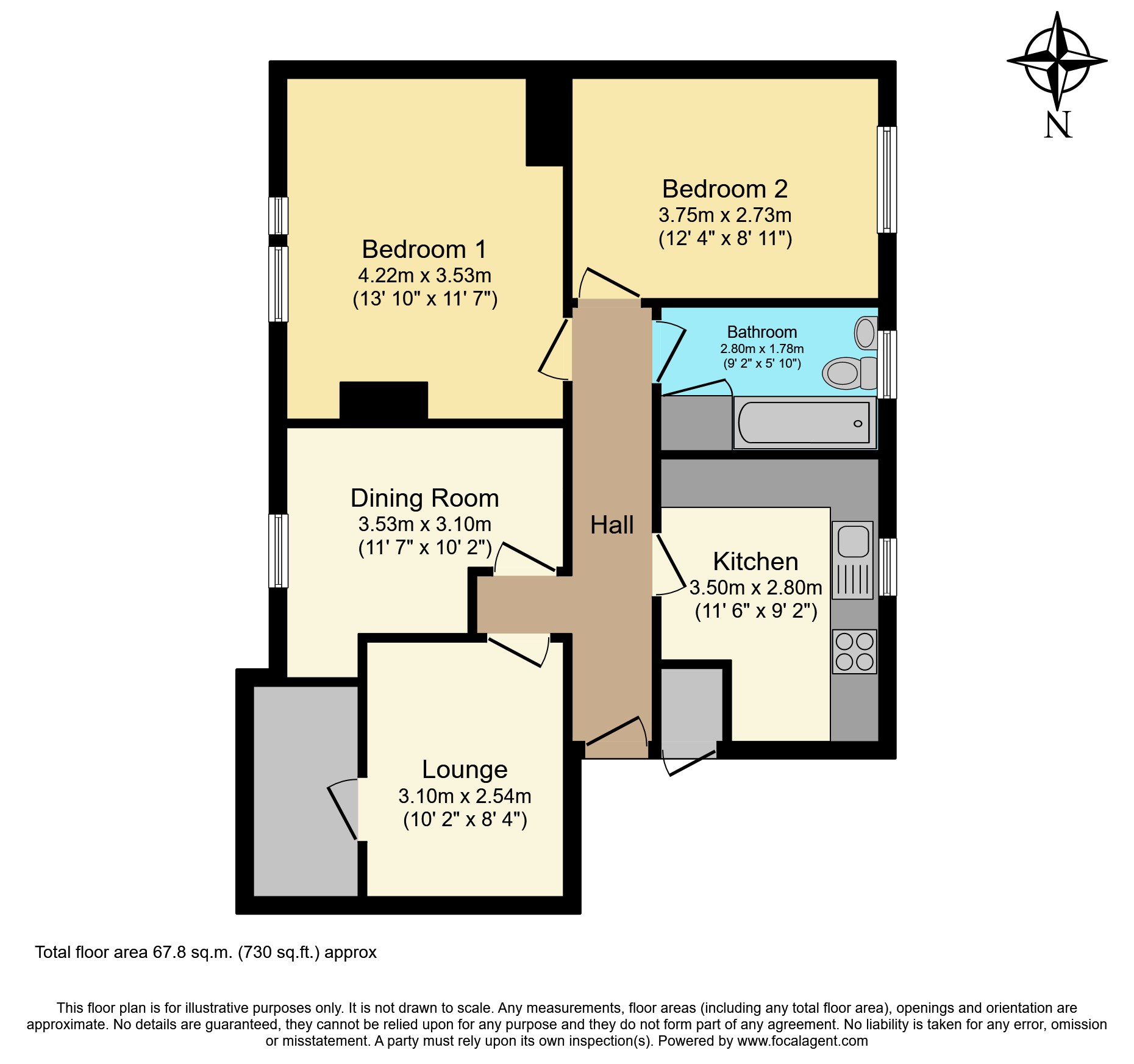 2, Romney Close, London floorplan