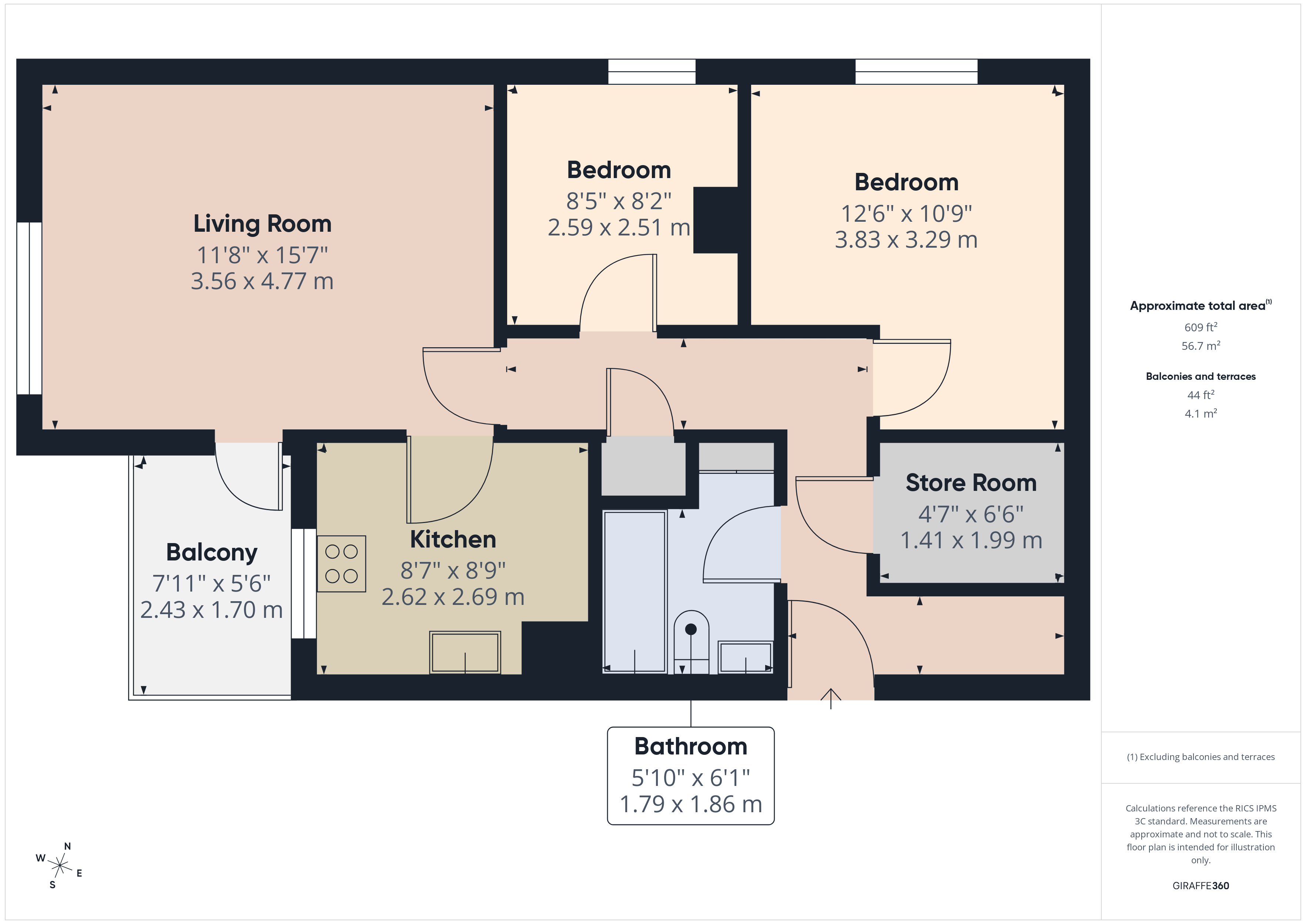 20, Lister Gardens, West Yorkshire floorplan