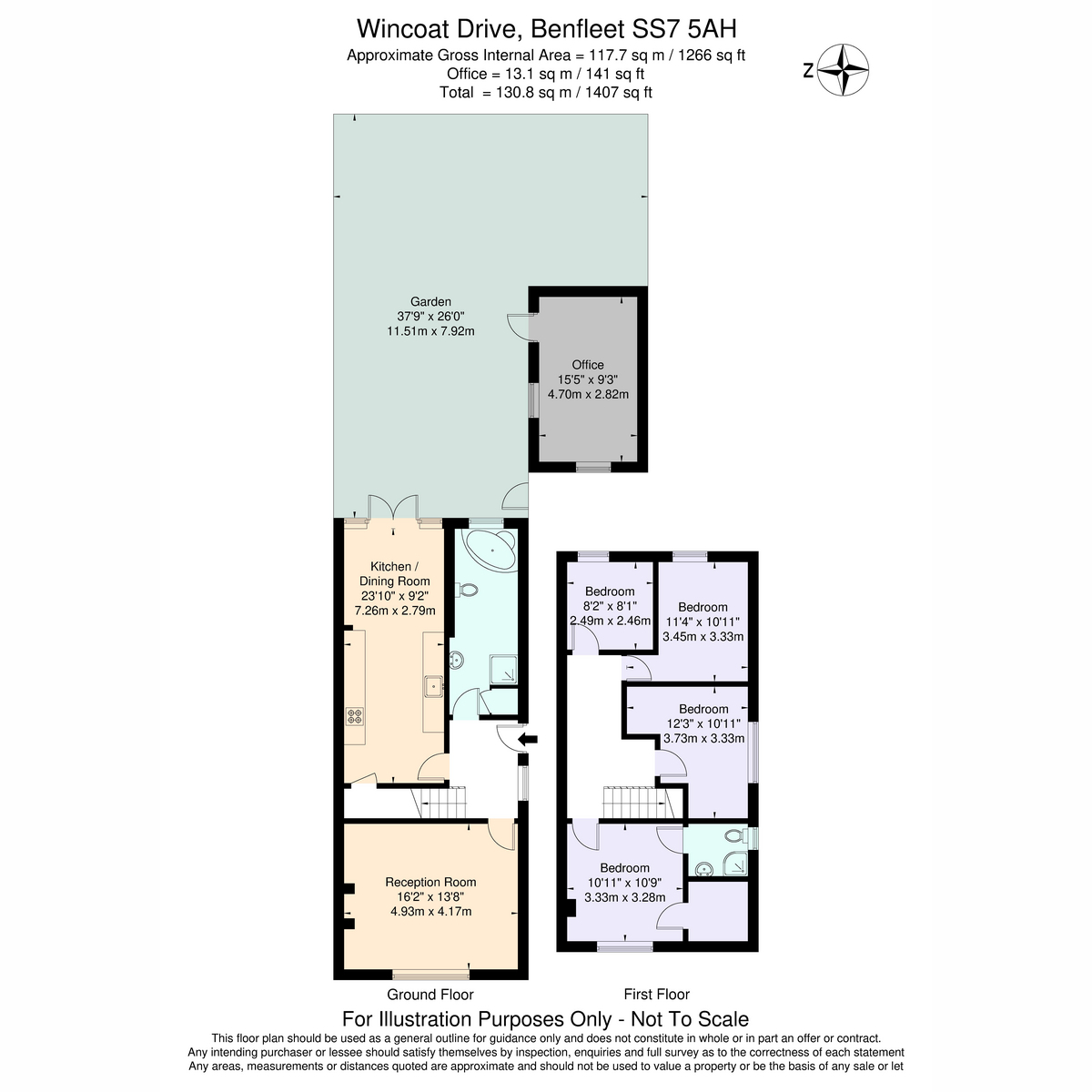 6, Wincoat Drive, Benfleet floorplan