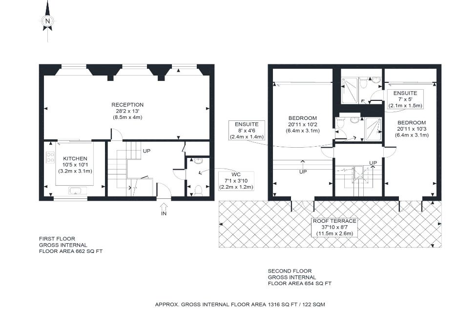 2 Bedrooms Flat to rent in Havanna Drive, London NW11