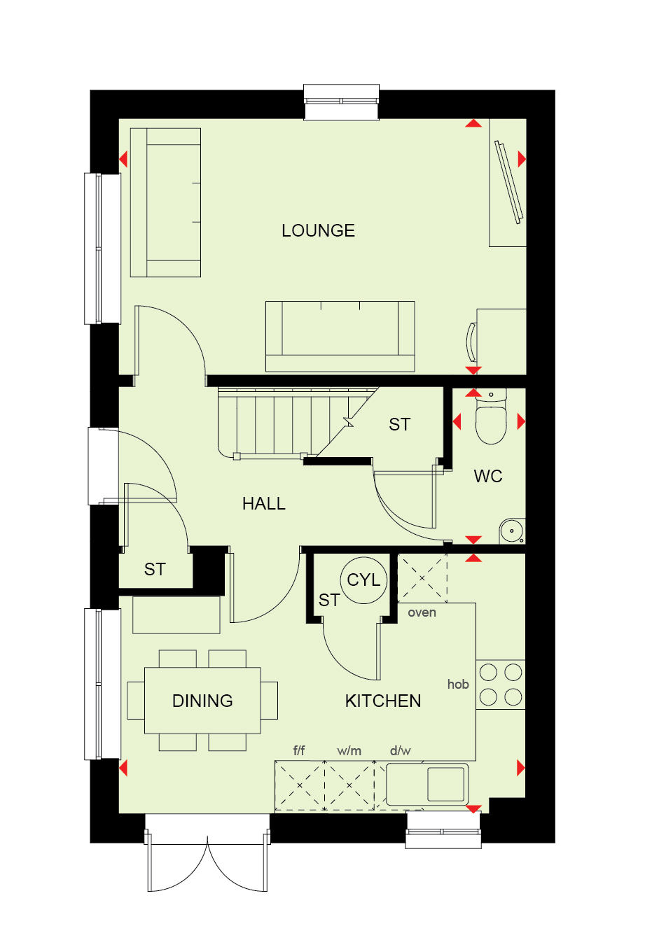 H9206303, Hawking Close, Aylesford floorplan
