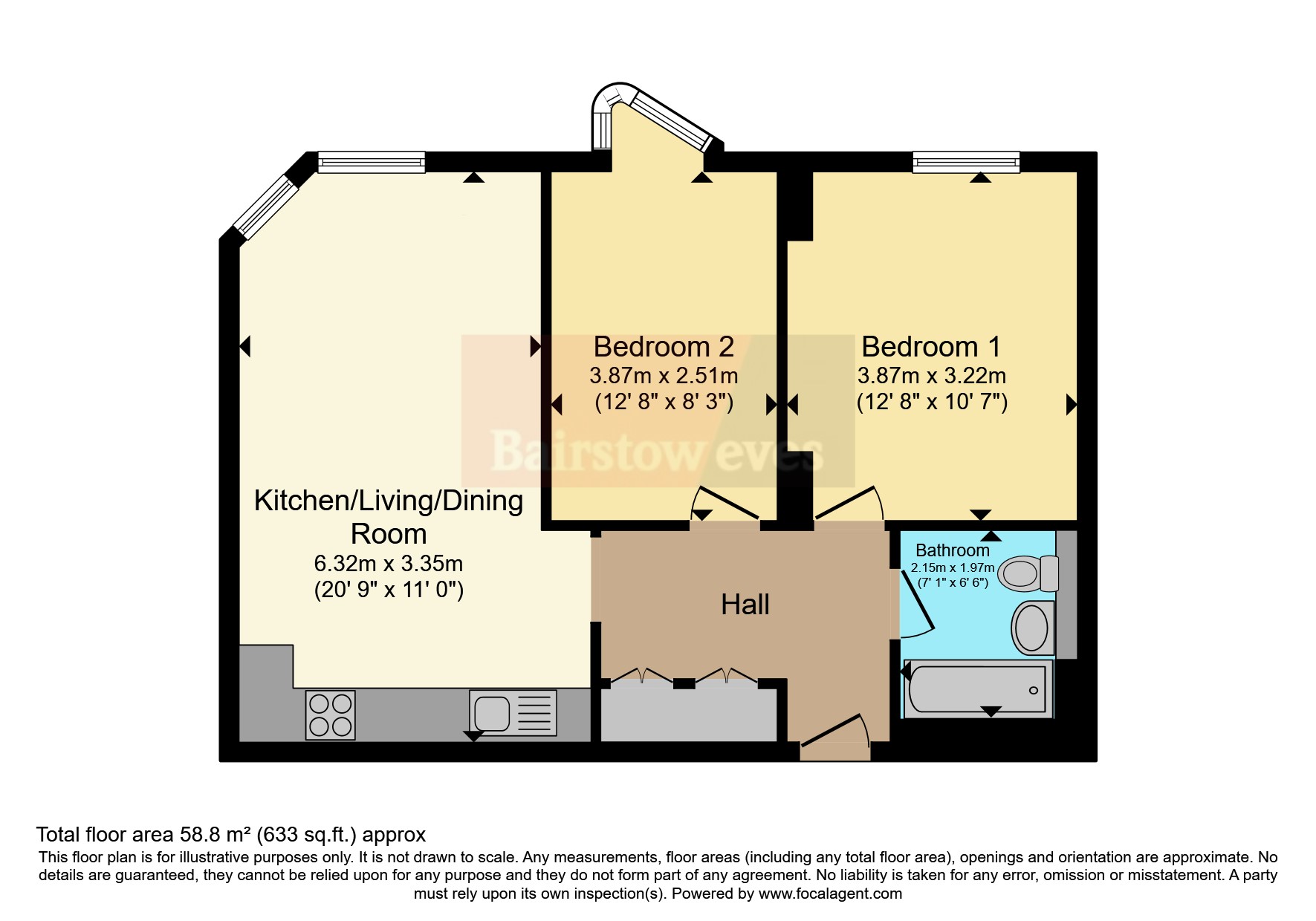 Apartment 412, Nottingham One,, Canal Street, Nottinghamshire floorplan
