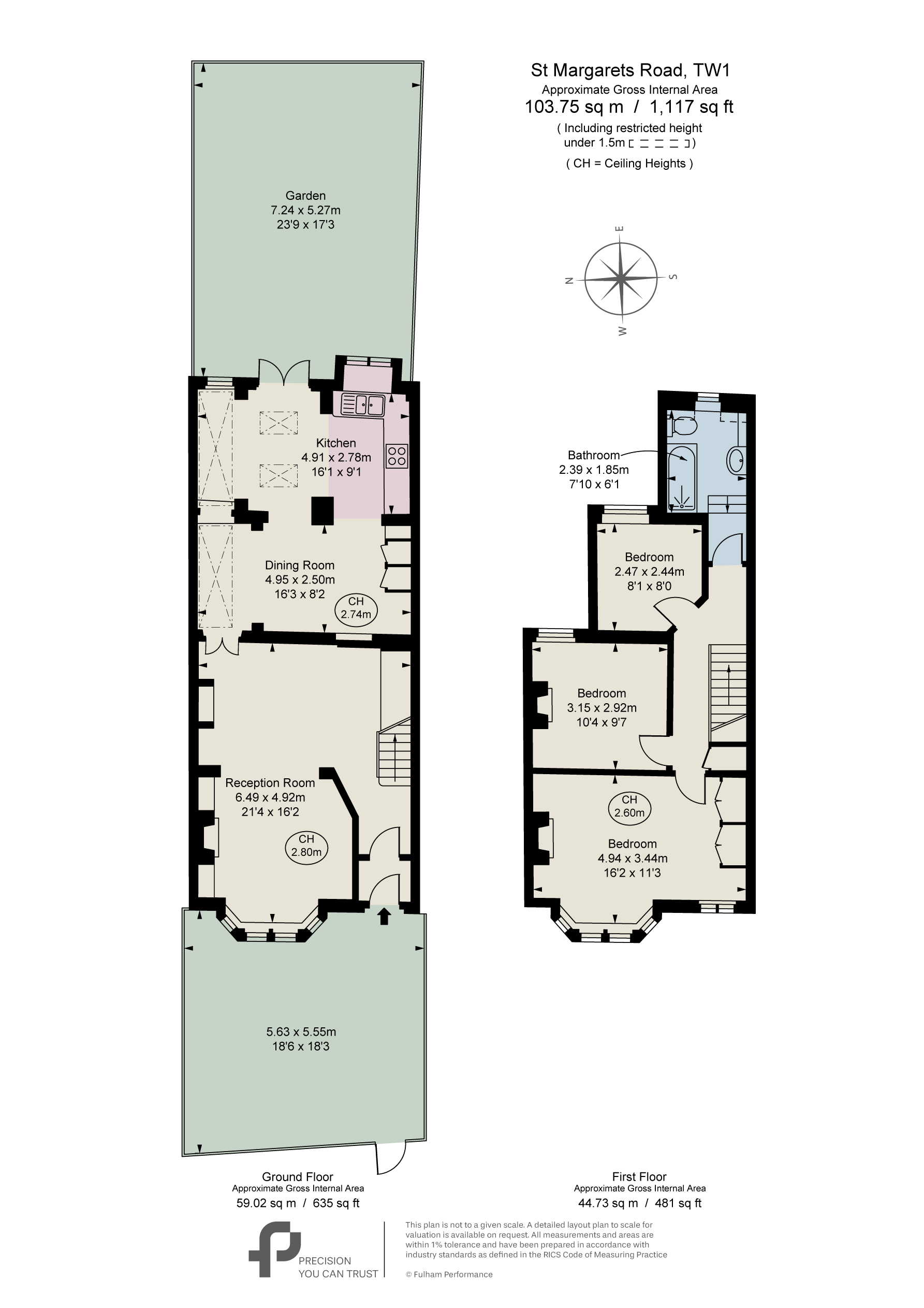 266, St. Margarets Road, Twickenham floorplan