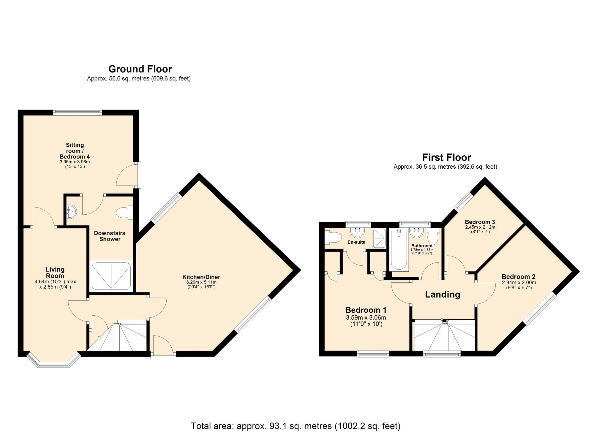 2 Clarkson Close, Nuneaton floorplan