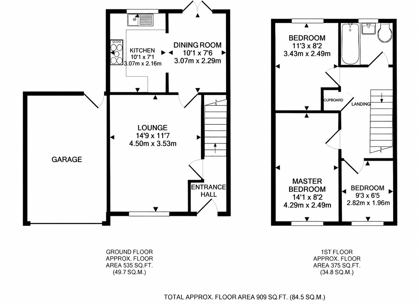 33, The Teasles, Warminster floorplan