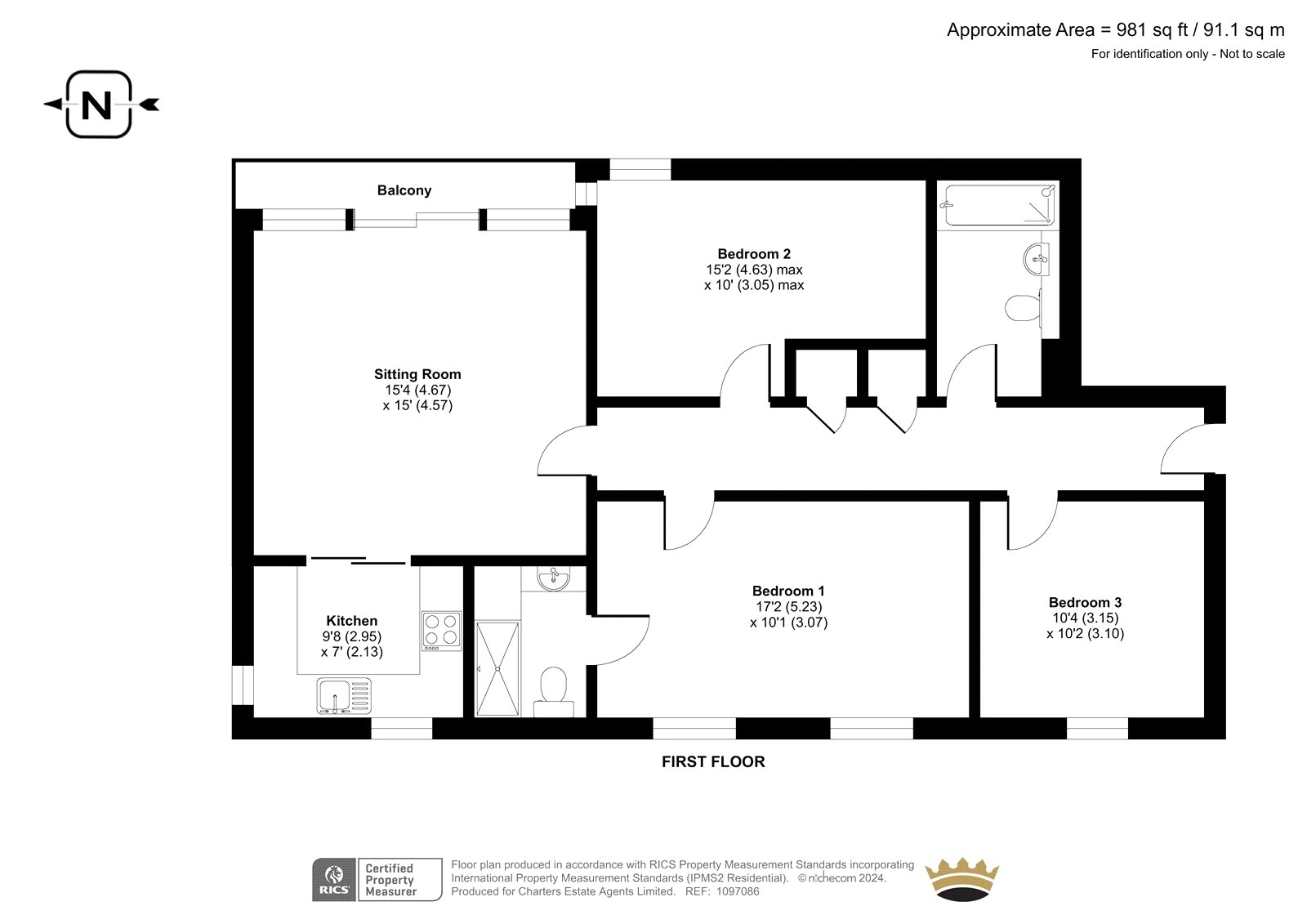 14, Queens Court, Winchester floorplan