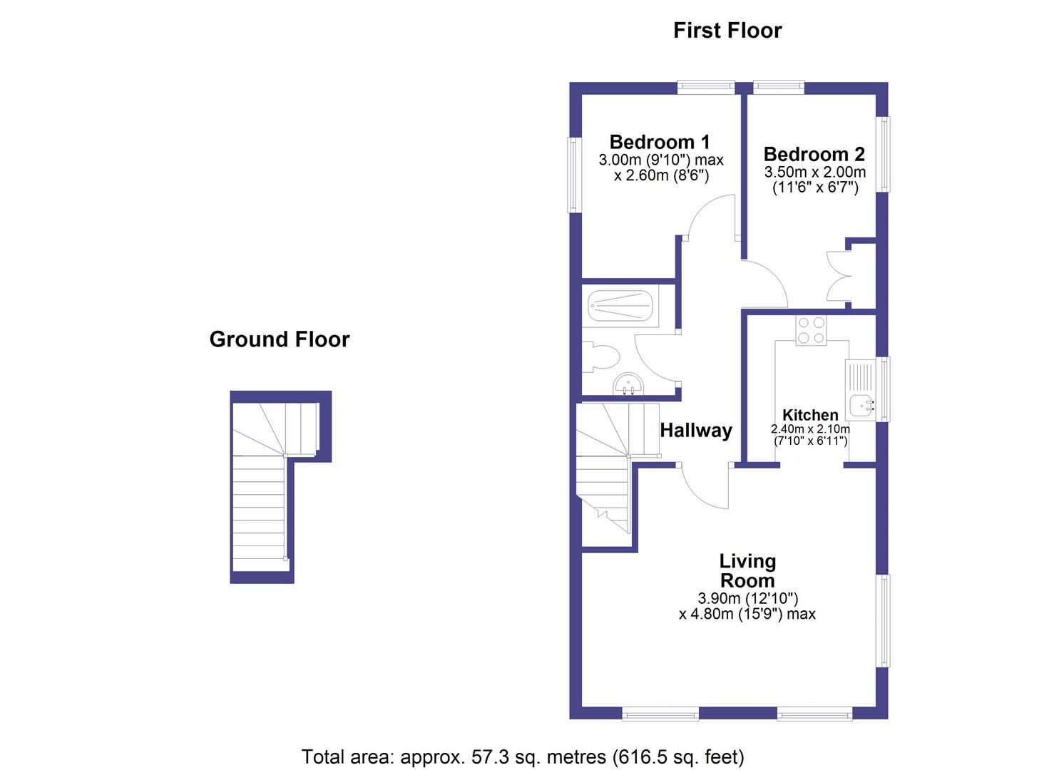 8, King Edwards Court, Shaftesbury floorplan