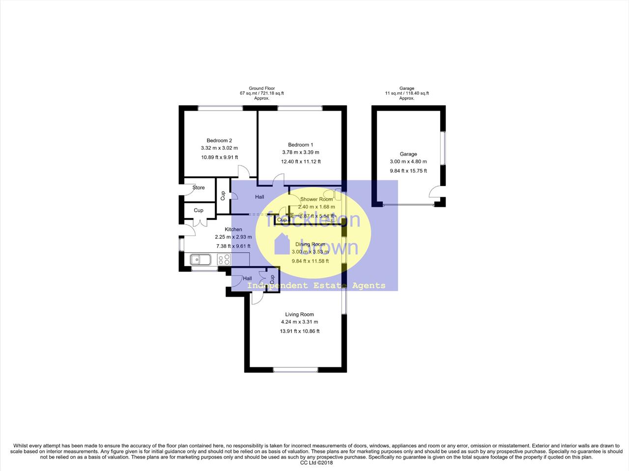12, Park Crescent, Nottingham floorplan