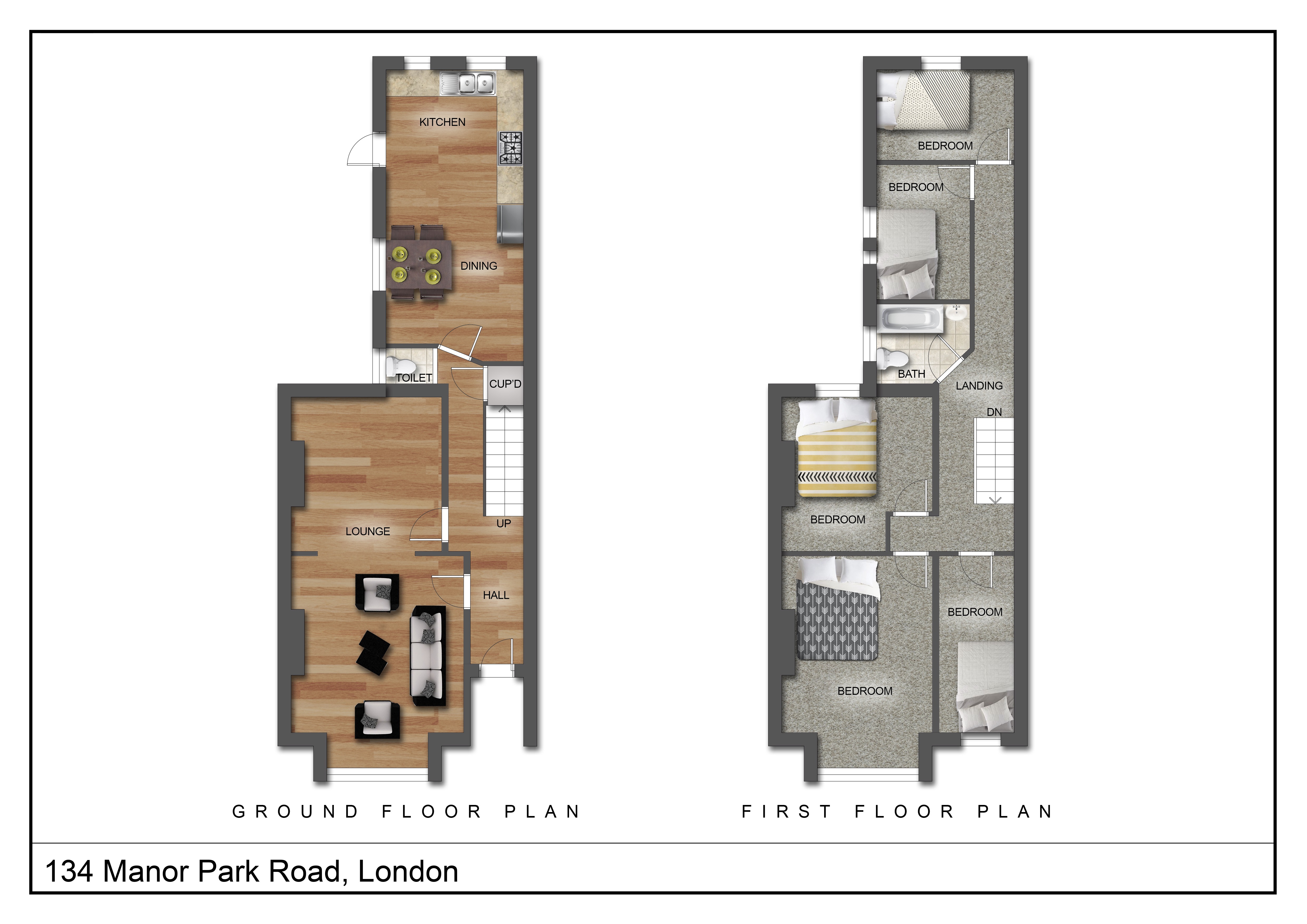 134, Manor Park Road, London floorplan