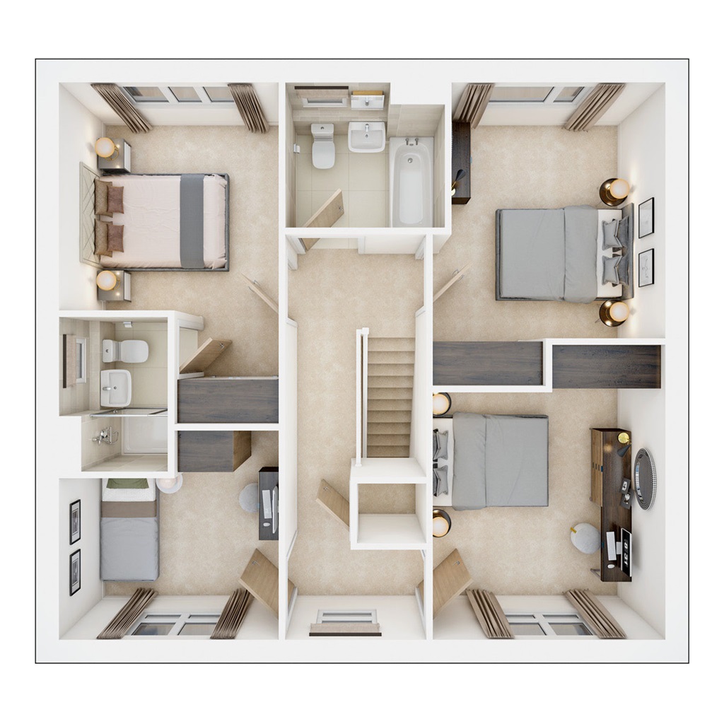 The Rightford - Plot 52, The Vale At Edenfield, Market Street, Edenfield, Rossendale floorplan