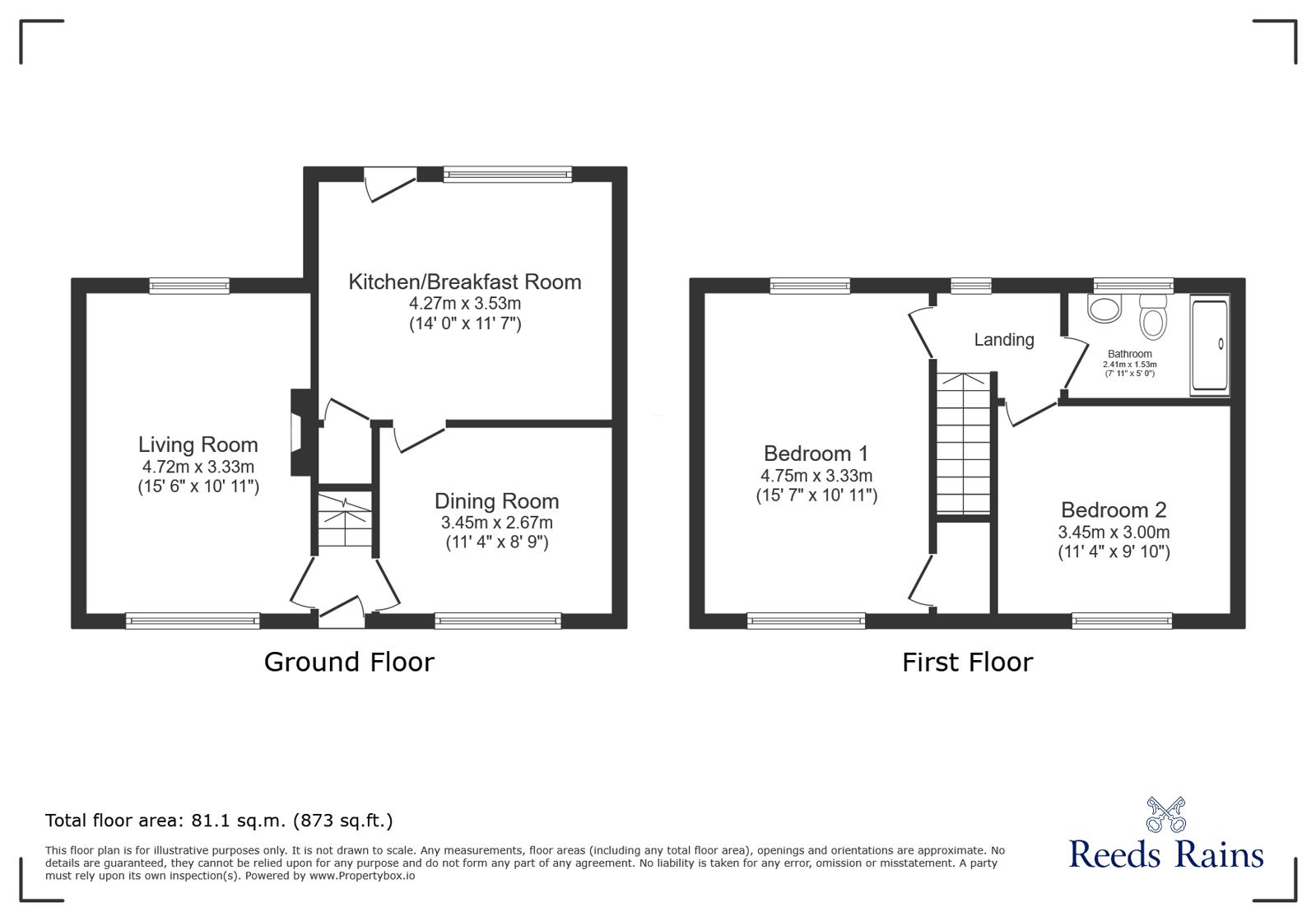 52, Fieldside, Chester Le Street floorplan