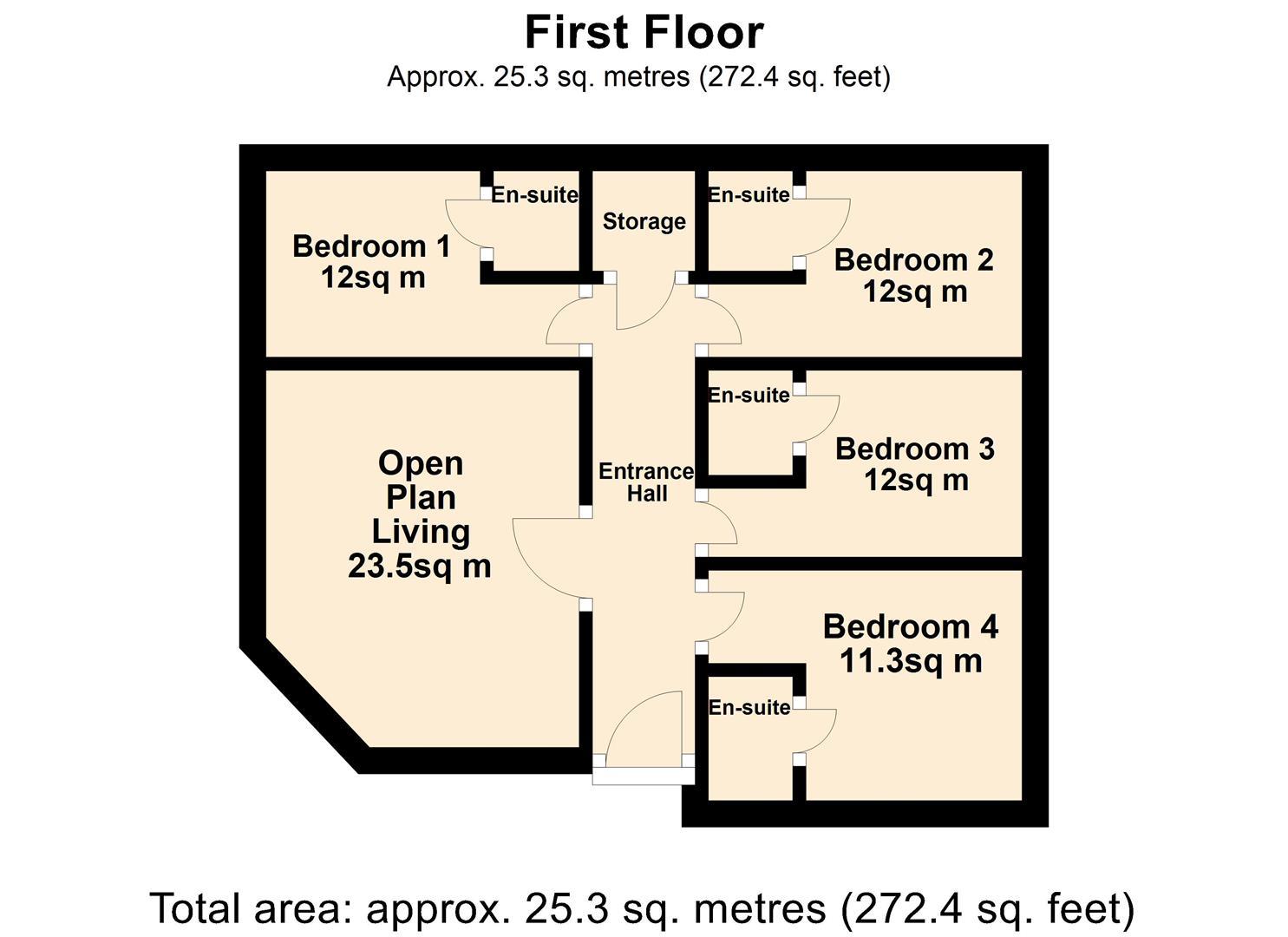 Thornton Hill, Exeter floorplan