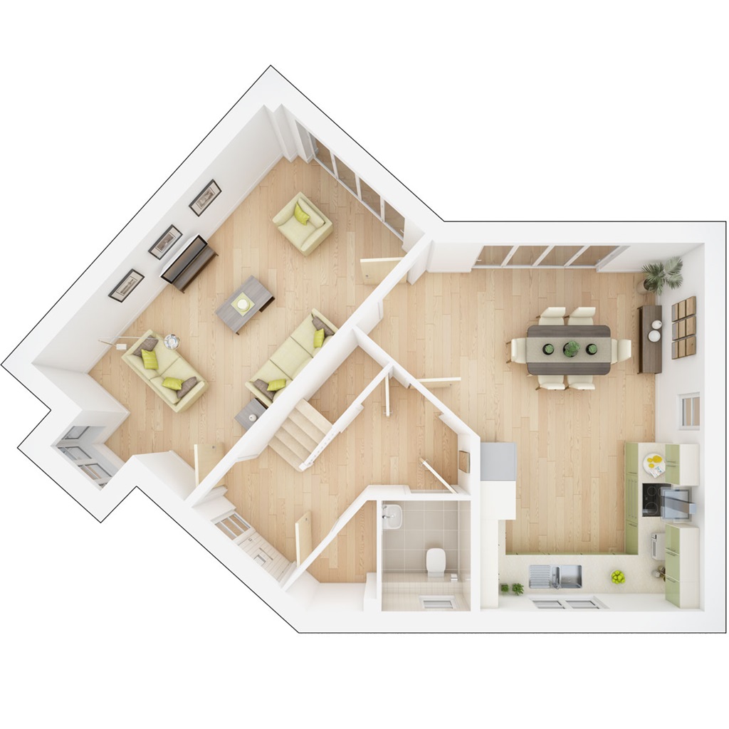 The Holloway - Plot 116, The Heath, Heath Lane, Codicote floorplan