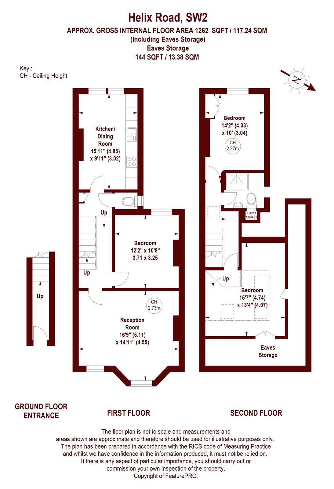 3 Bedrooms Flat for sale in Helix Road, London SW2