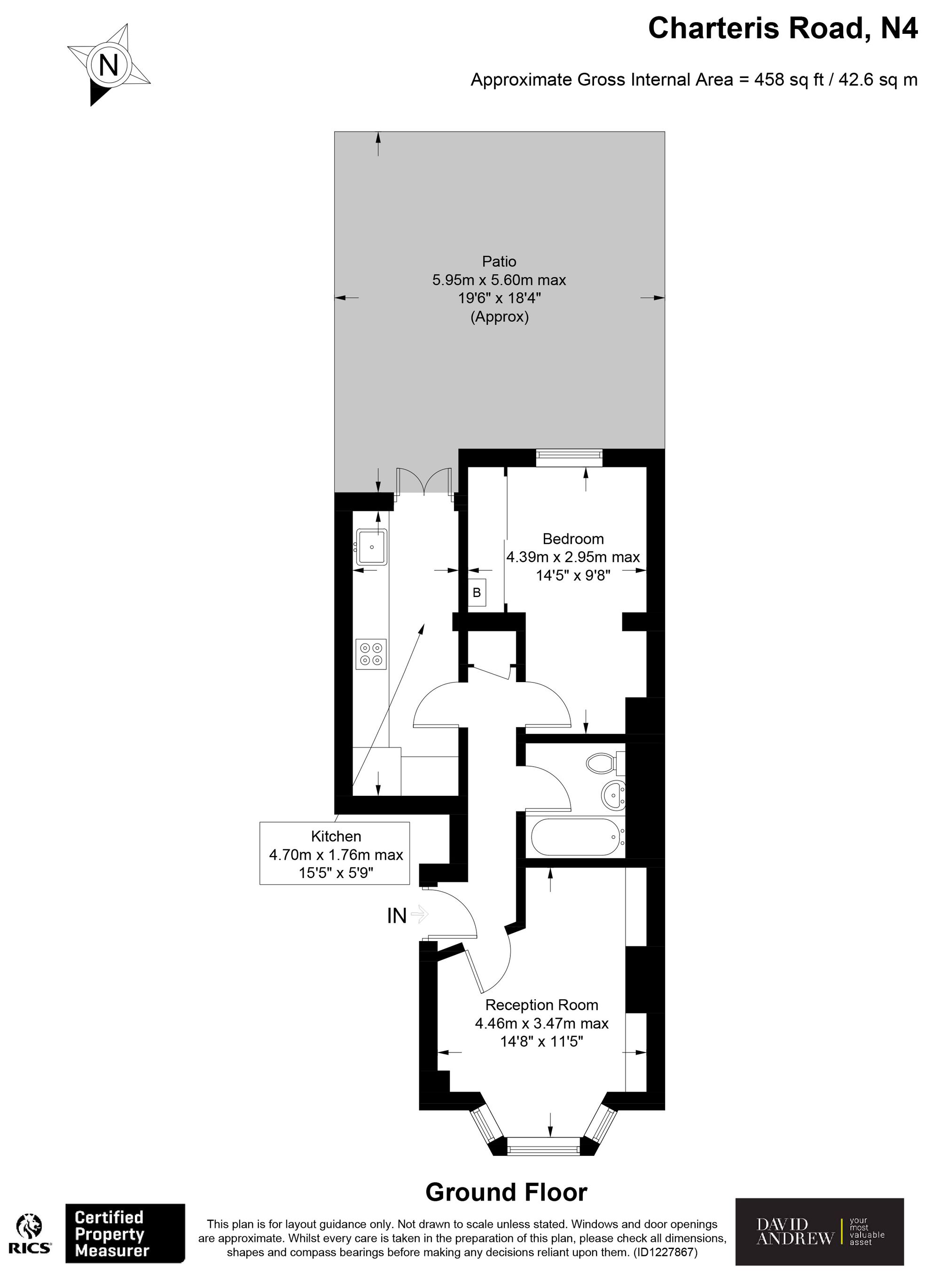 Ground Floor Flat 1 Charteris Road, London, London floorplan