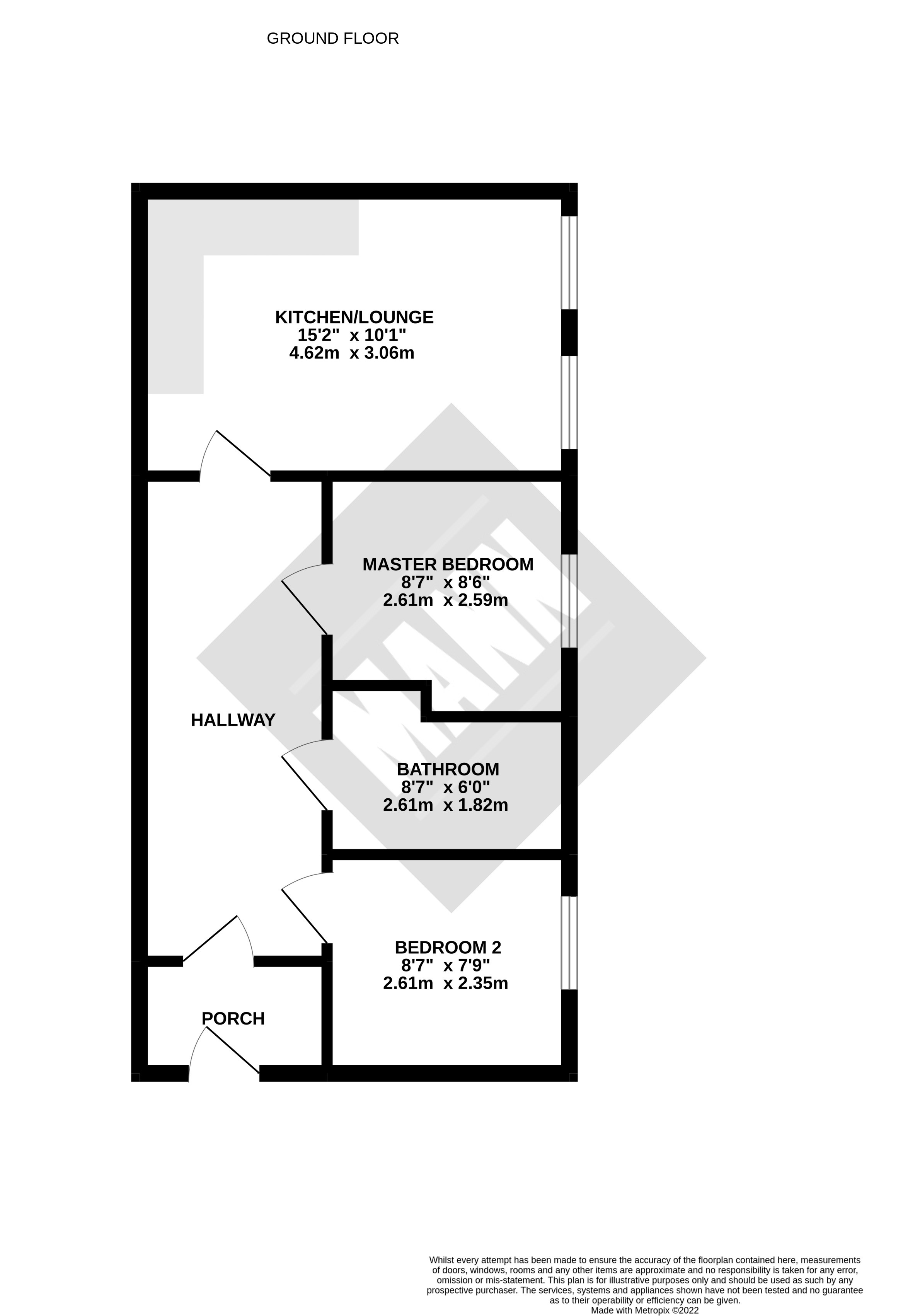 Flat 3, Gosport floorplan
