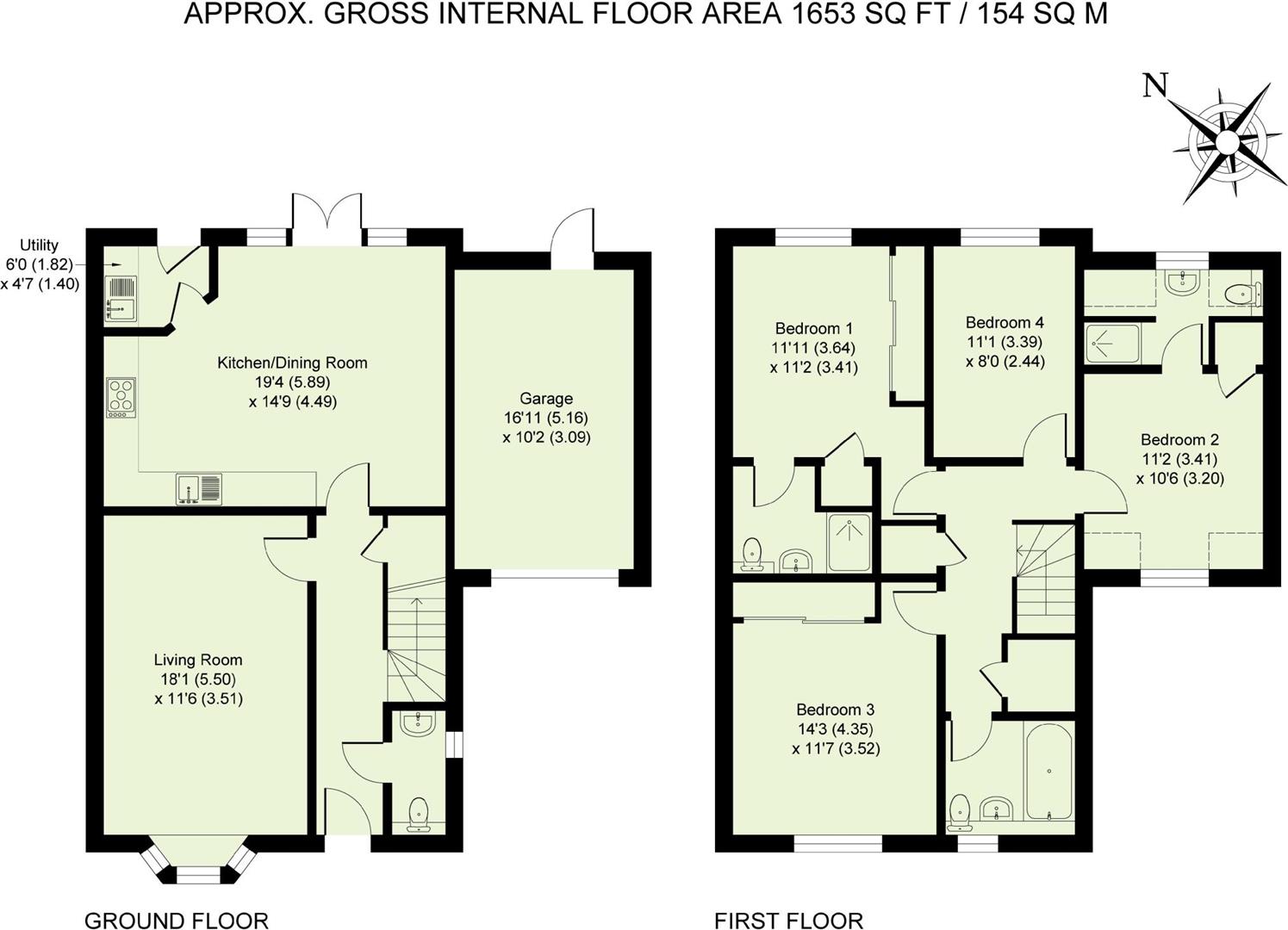 24, Yew Tree Close, Launton floorplan