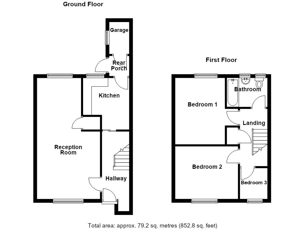 6, Malvern Close, Accrington floorplan